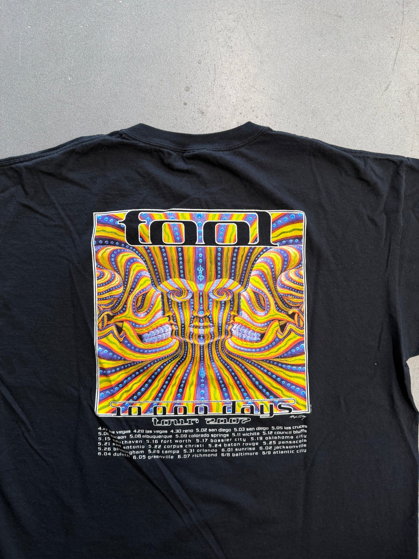 2007 TOOL TOUR TEE (ANVIL TAG)