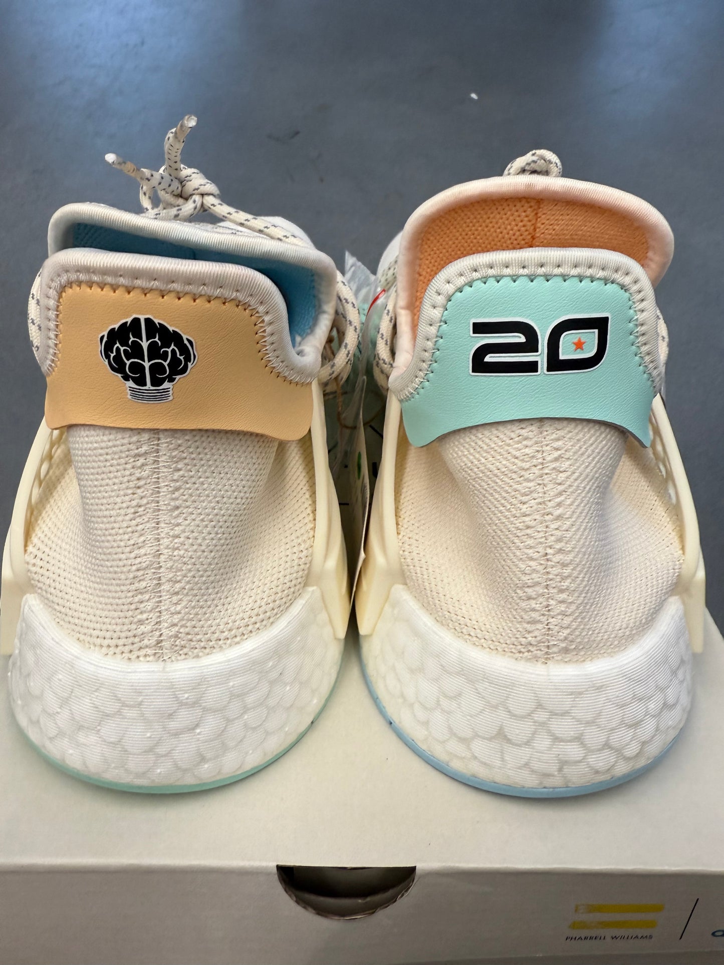 SIZE 11 ADIDAS NMD HU PHARRELL NERD CHALK WHITE 1 OF 14 SAMPLE (BRAND NEW WITH BOX)