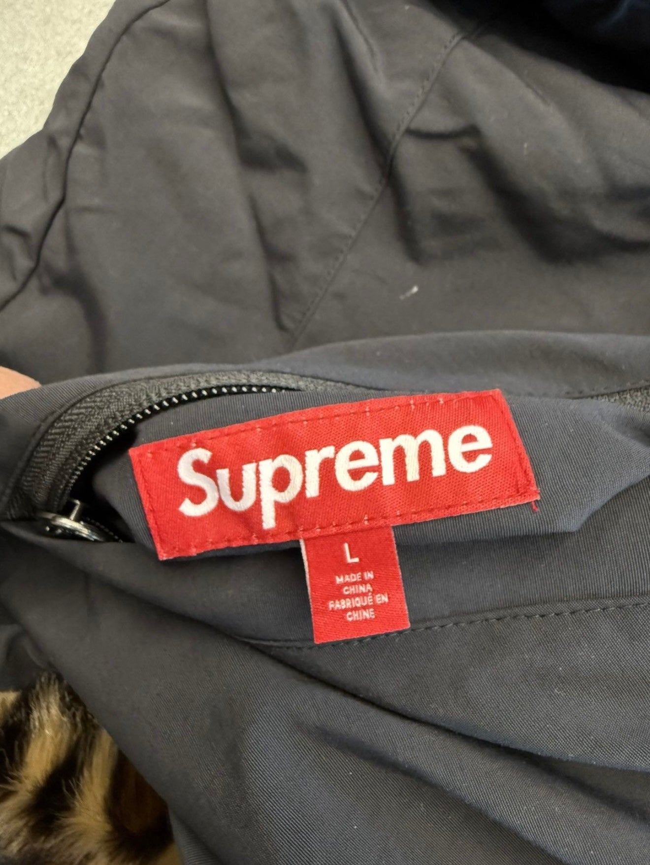 SS25 SUPREME FAUX FUR REVERSIBLE HOODED TRACK JACKET - NWT