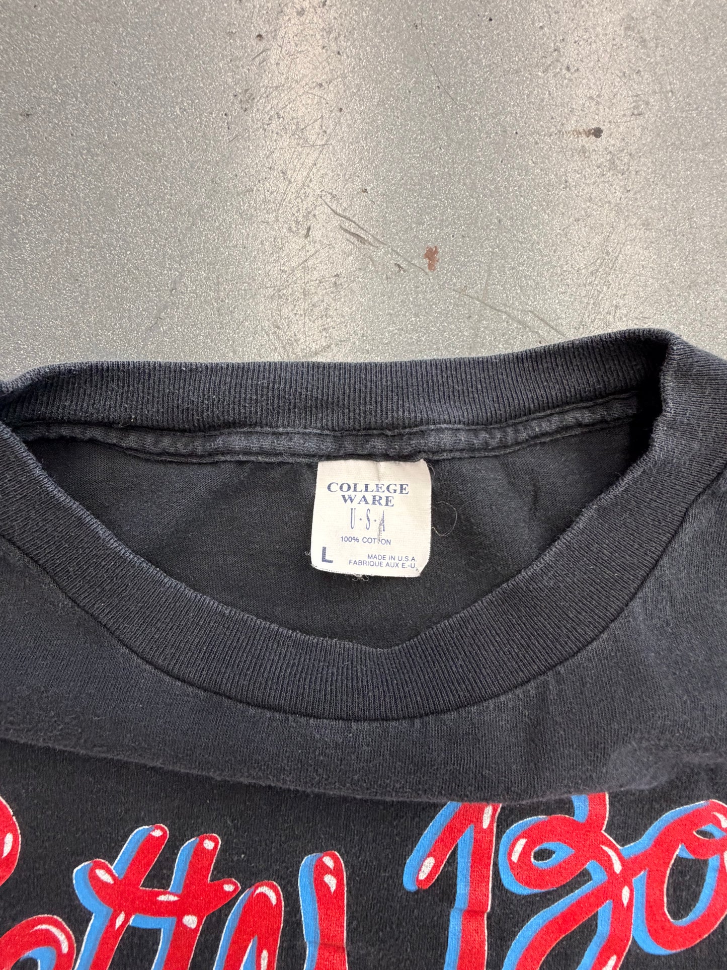 1994 BETTY BOOP WORKOUT WARHOL-STYLE TEE (COLLEGE WARE TAG)