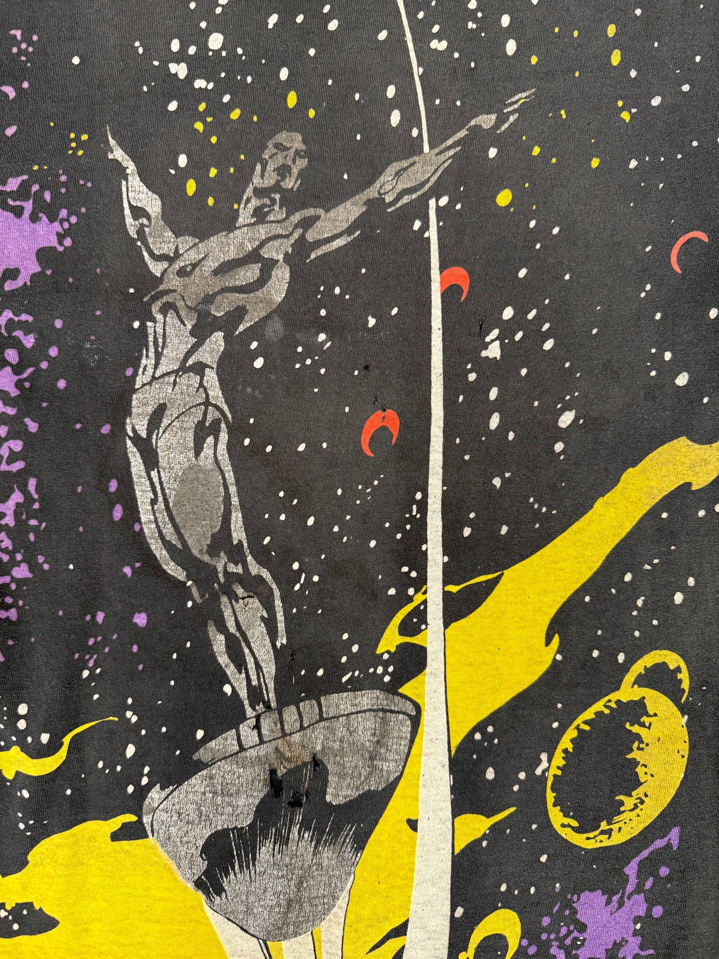 MARVEL COMICS 1994 SILVER SURFER MEGA PRINT TEE (FOTL TAG)