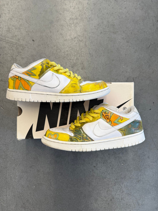 SIZE 9.5 NIKE SB DUNK LOW DE LA SOUL (2005) (PRE-OWNED WITH BOX)