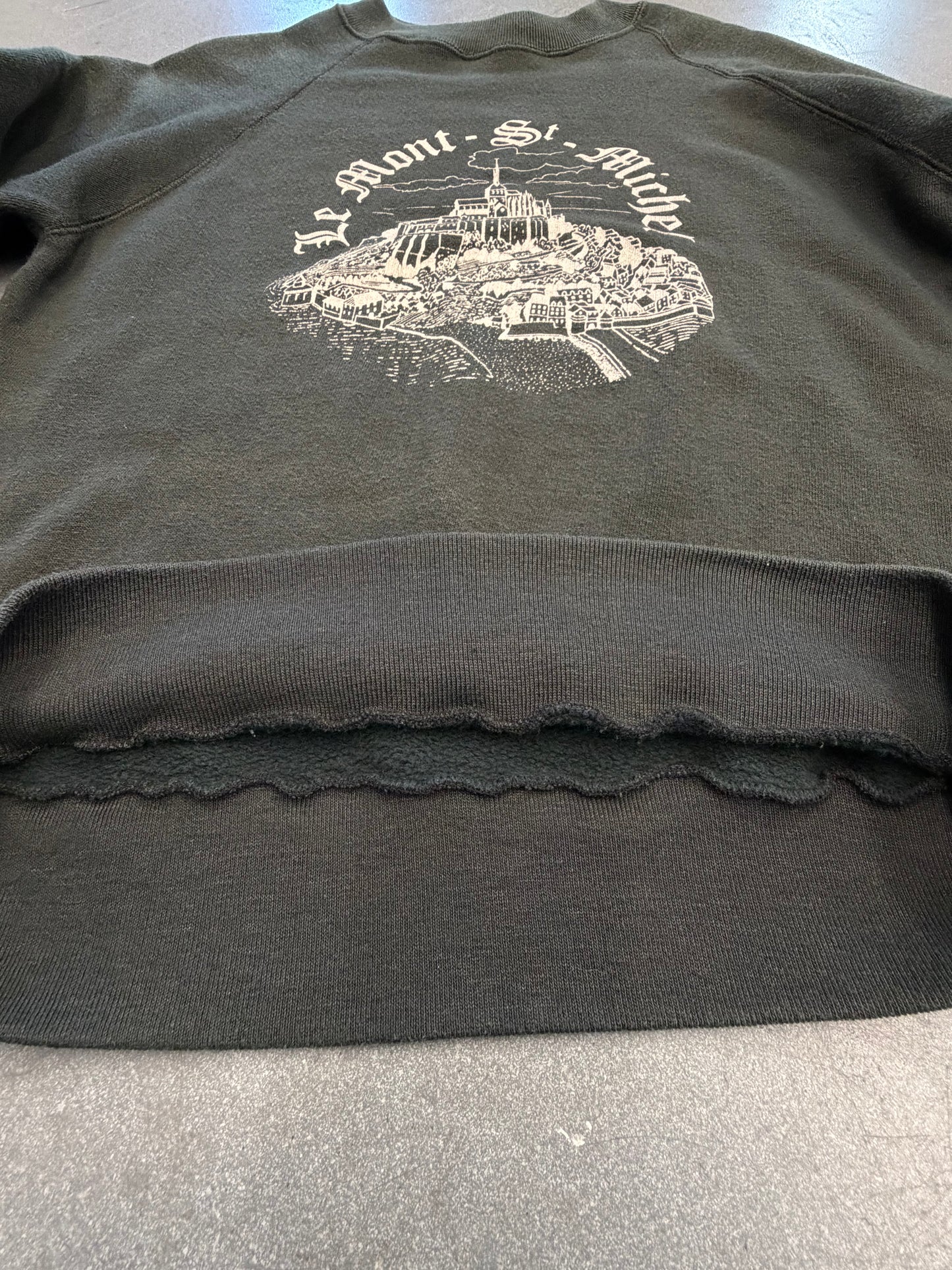 80'S LE - MONT - ST - MICHAEL FRENCH CREWNECK SWEATER (S)