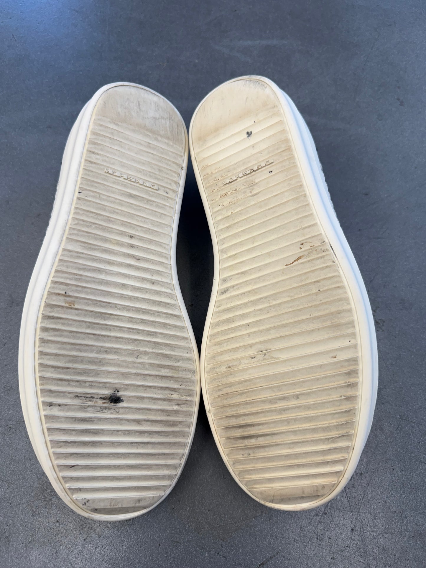 SIZE 41 RICK OWENS DRKSHDW VINTAGE SNEAKS - BLACK CANVAS (PRE-OWNED NO BOX)