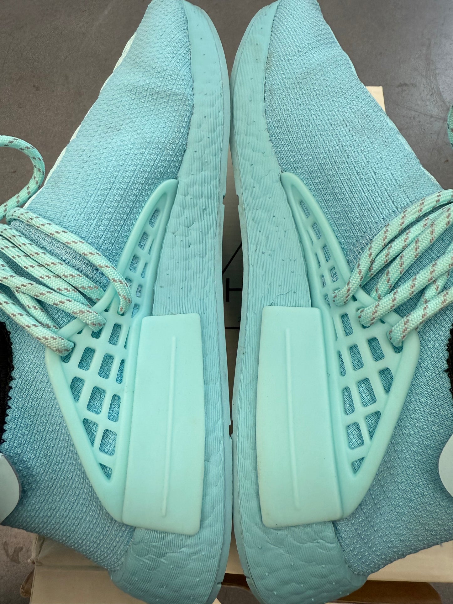 2021 SIZE 8.5 ADIDAS NMD HU PHARRELL WILLIAMS CLEAR AQUA (WITH BOX)