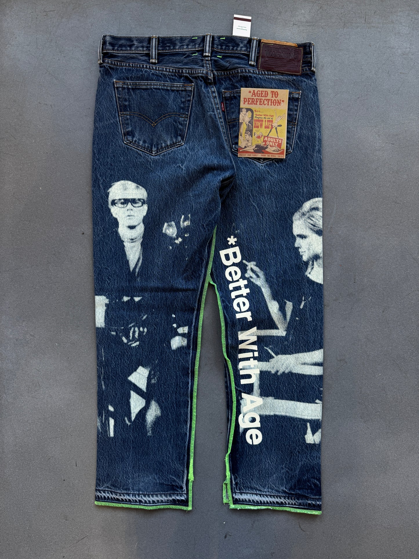 BETTER WITH AGE DERBY PLEATED DENIM (NWT) (36X28)