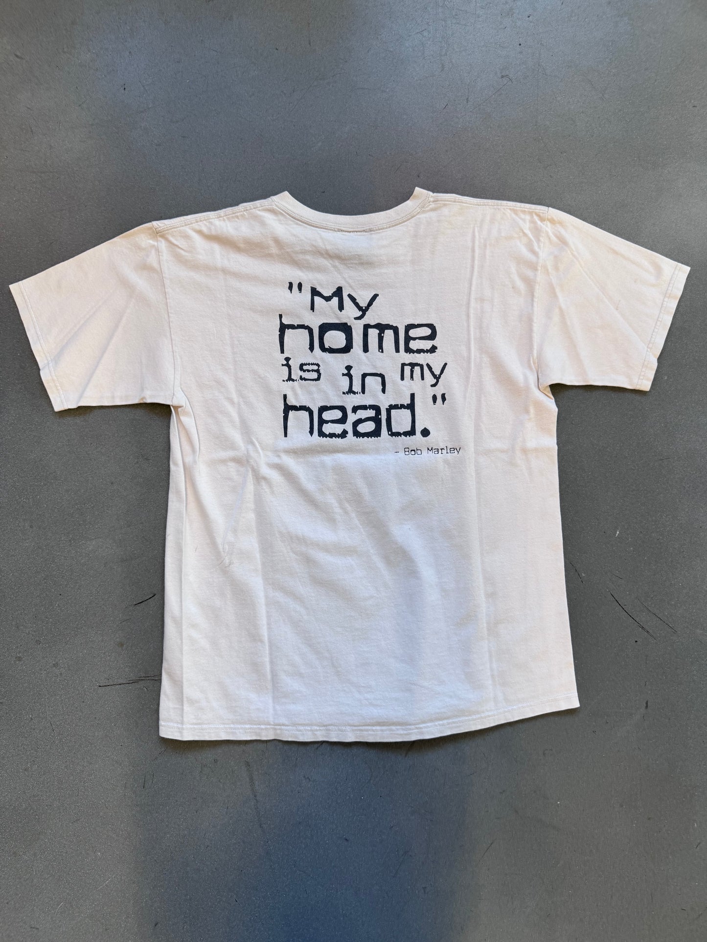 2004 BOB MARLEY "MY HOME IS IN MY HEAD" TEE (ZION TAG)