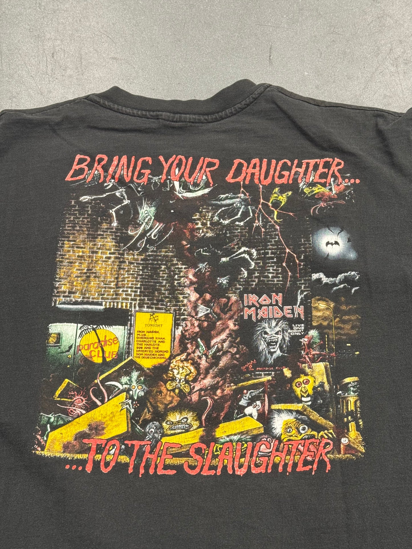1990 IRON MAIDEN "BRING YOUR DAUGHTER... TO THE SLAUGHTER" LS TEE (ANVIL TAG)