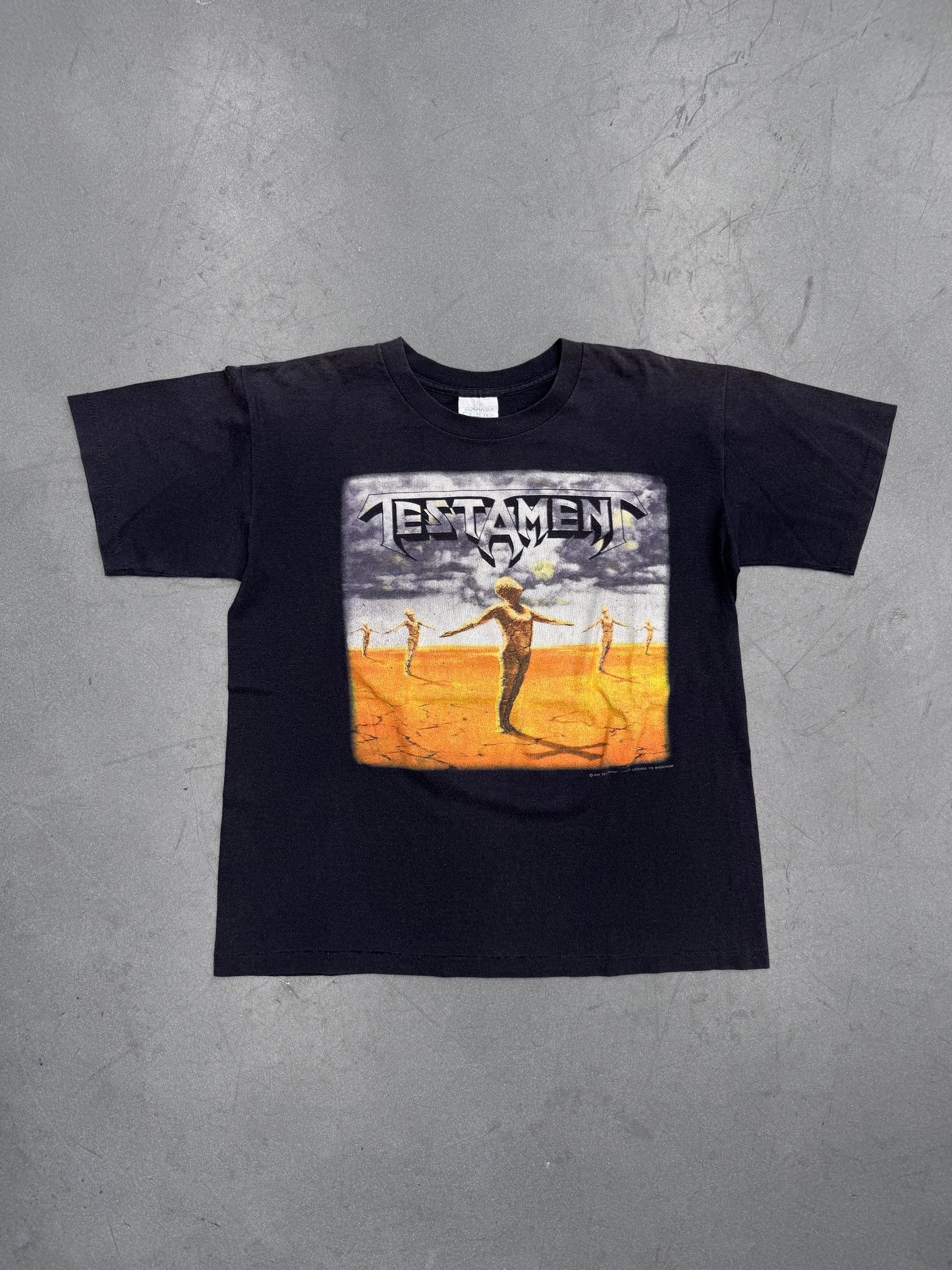 1989 TESTAMENT PRACTICE WHAT YOU PREACH TEE (BROCKUM TAG)