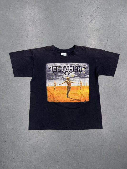 1989 TESTAMENT PRACTICE WHAT YOU PREACH TEE (BROCKUM TAG)
