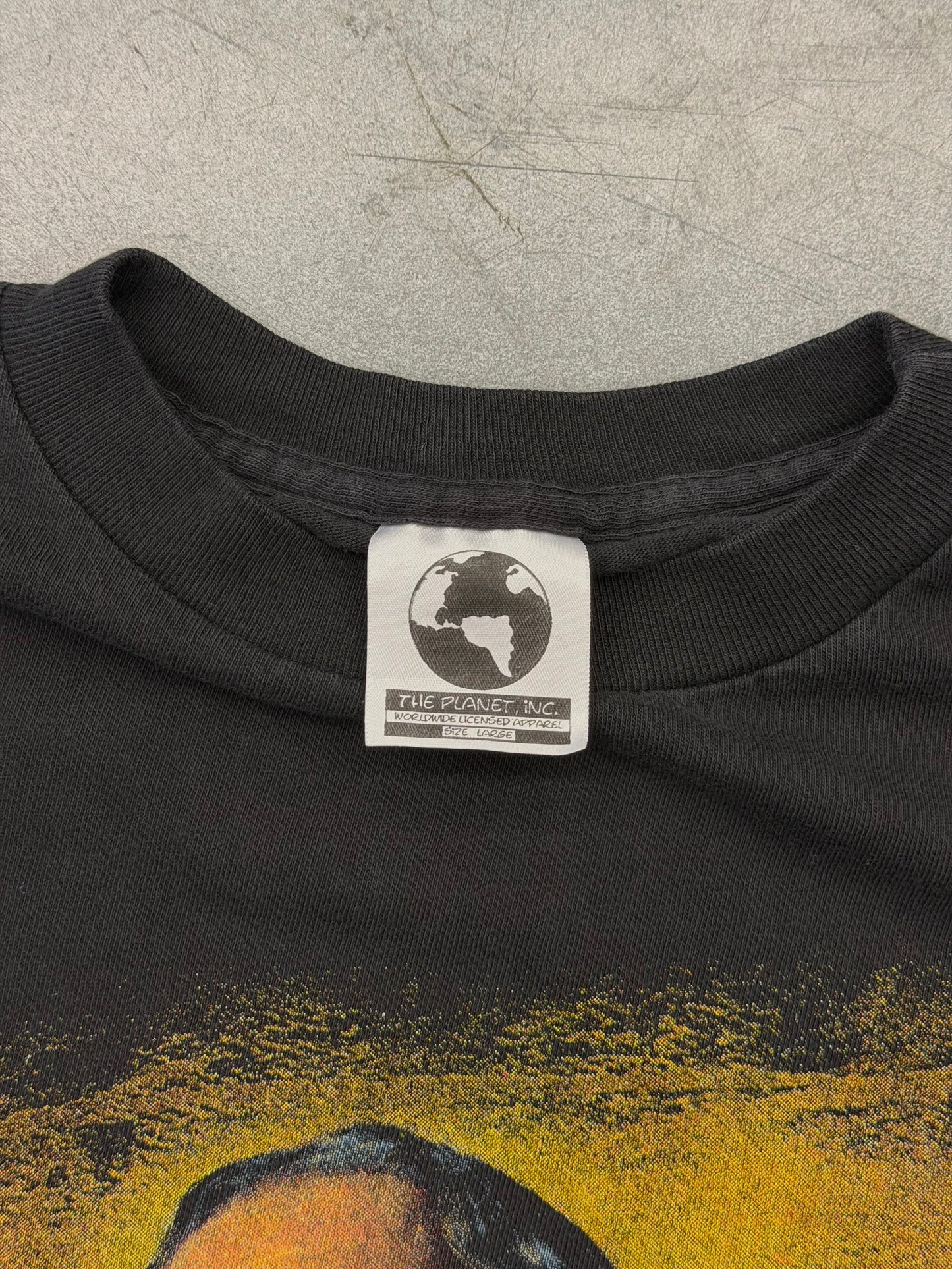 90S BRET HART WCW WRESTLING TEE (THE PLANET, INC. TAG)