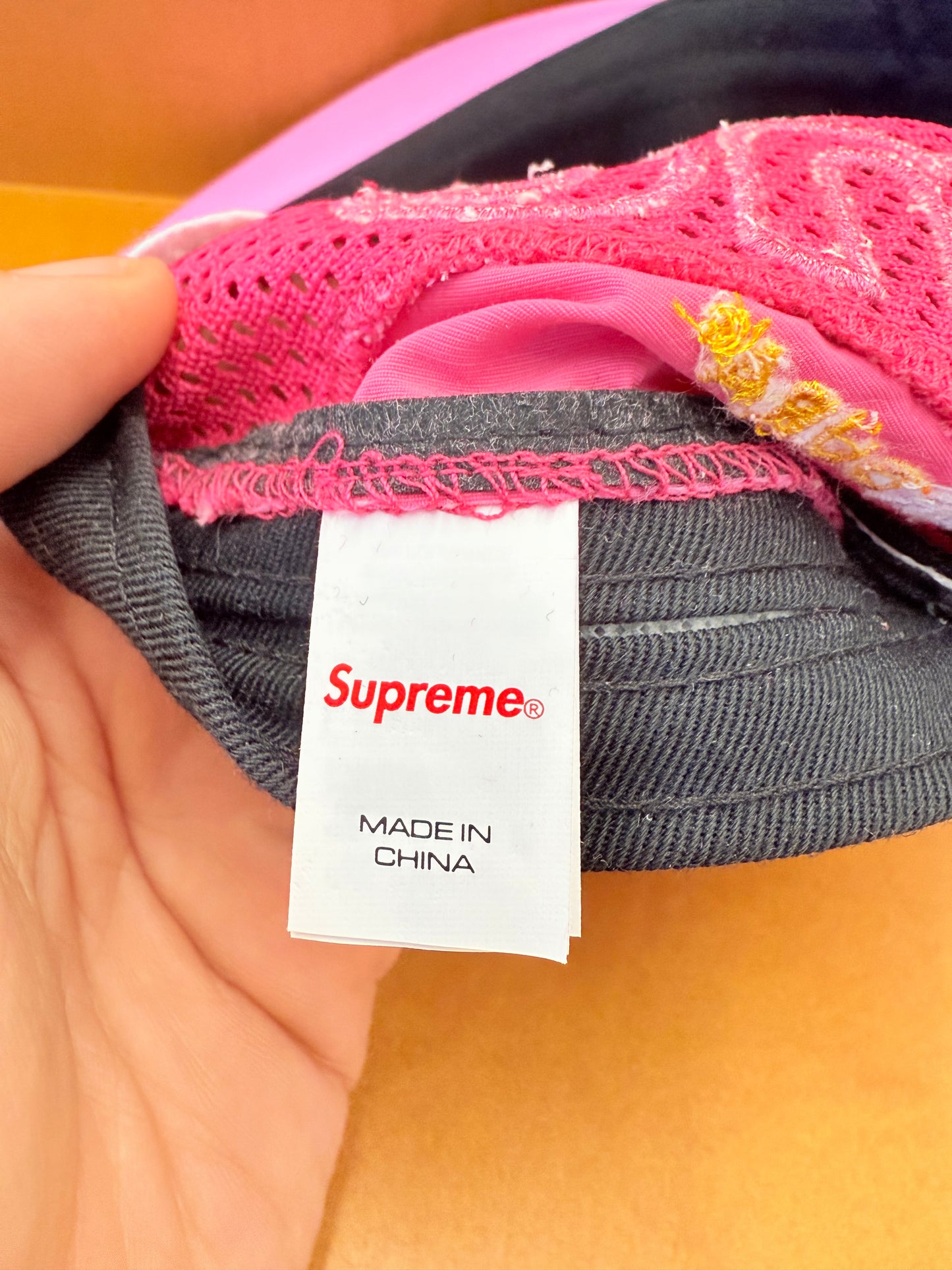 SS25 SUPREME CORDURA MESH 6-PANEL HAT PINK (NEW)