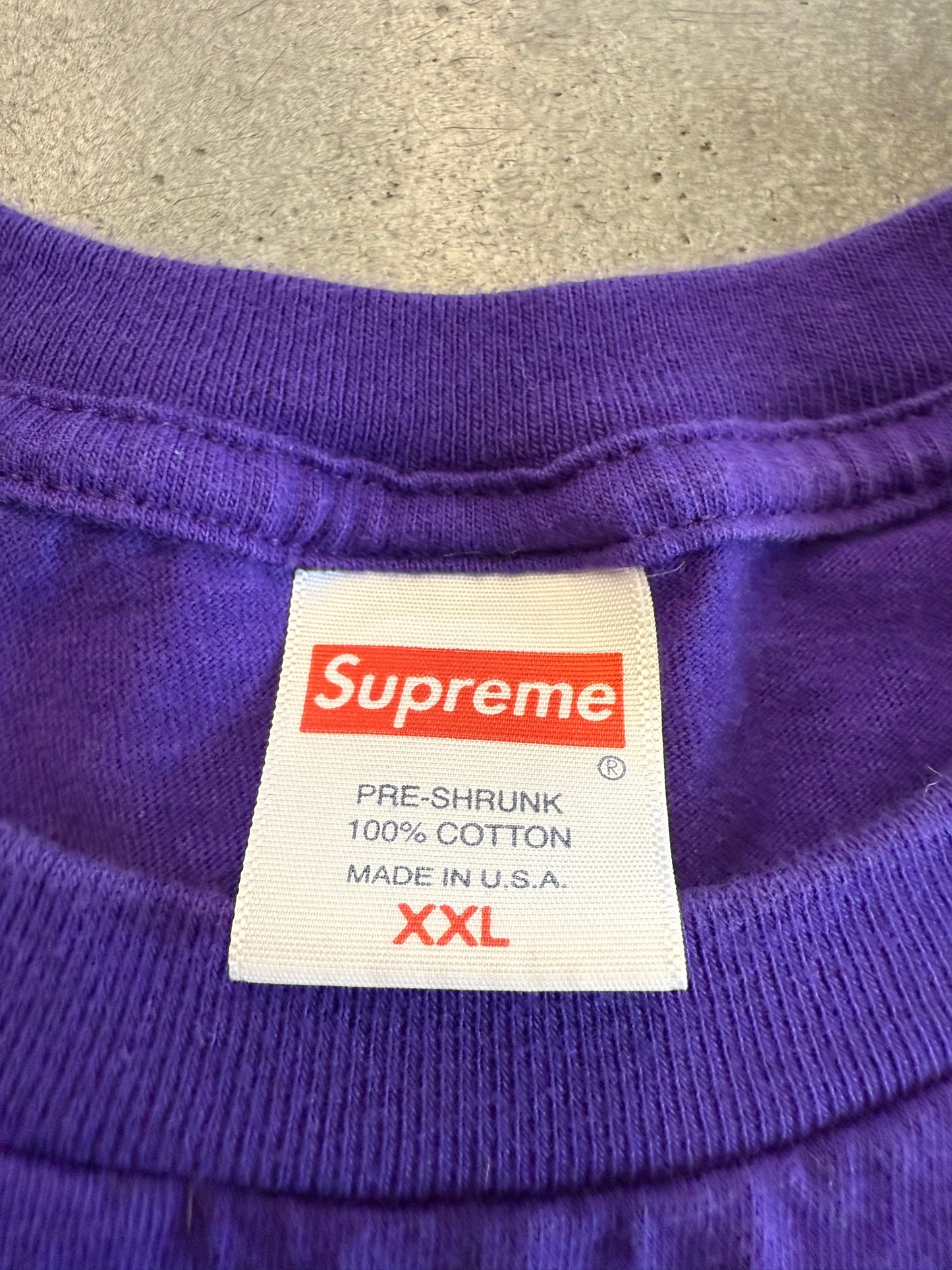 SS22 SUPREME RALPH STEADMAN SKULL TEE - PURPLE (2XL)