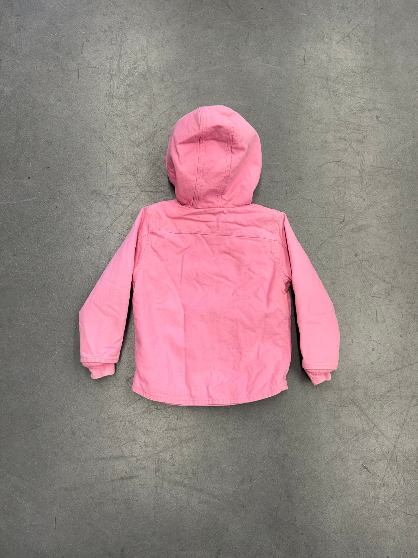 00S CHILDRENS CARHARTT FLEECE-LINED ZIP-UP CANVAS JACKET
