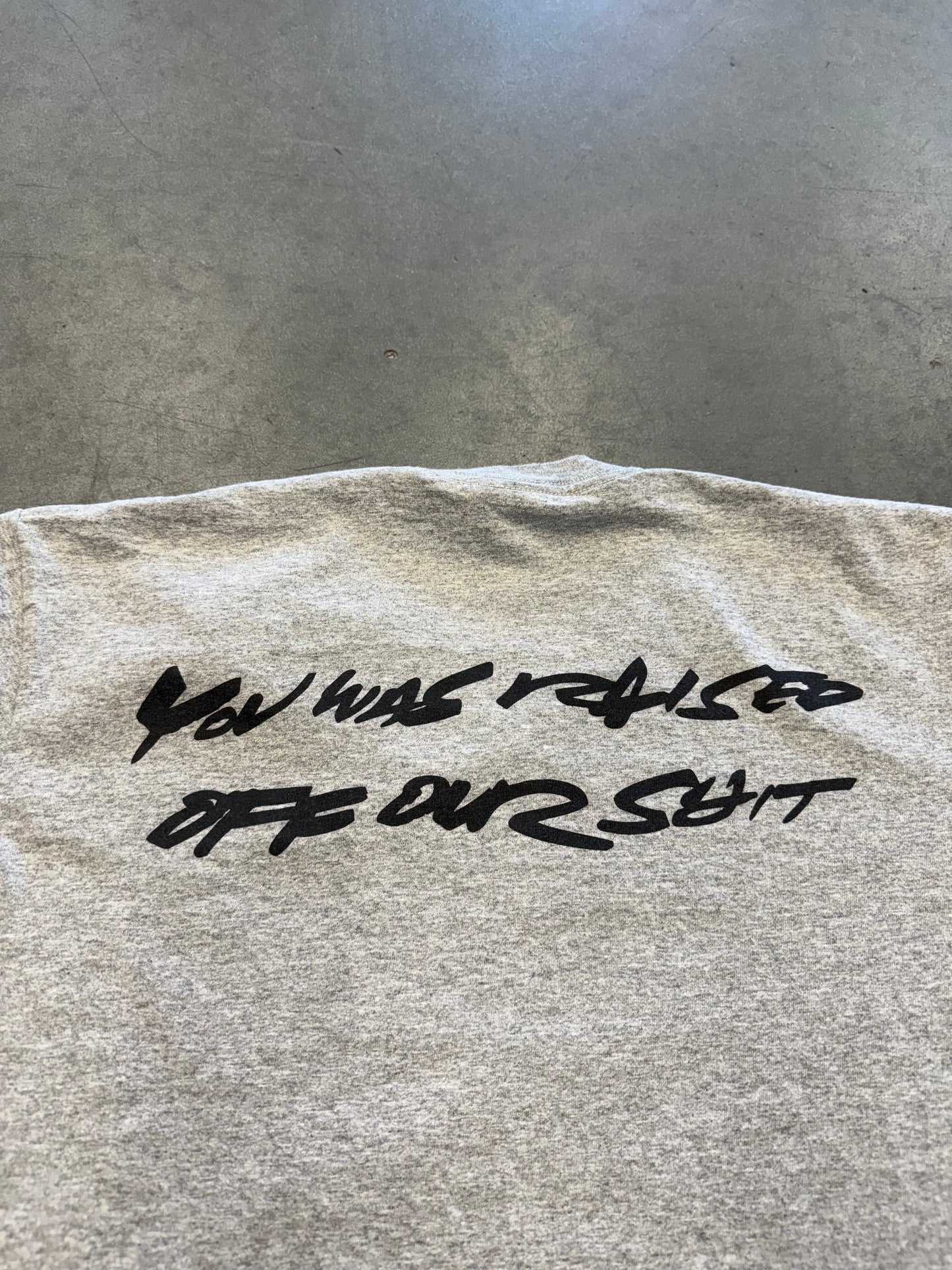SS24 SUPREME FUTURA BOX LOGO TEE GREY MEDIUM USED