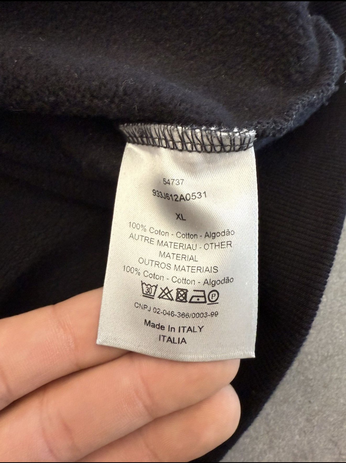 DIOR KAWS BEE LOGO CREWNECK SWEATSHIRT