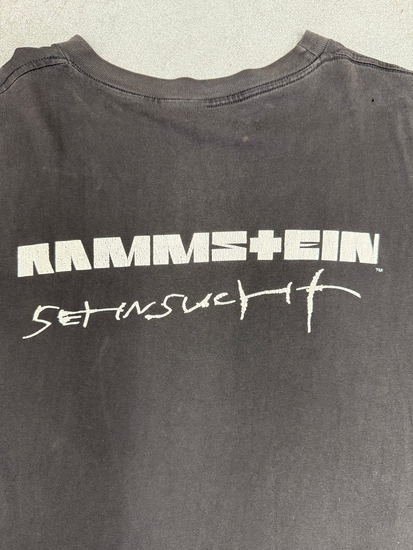 1998 RAMMSTEIN SEHNSUCHT MEMBERS IN CIRCLE TEE (PULLED TAG)