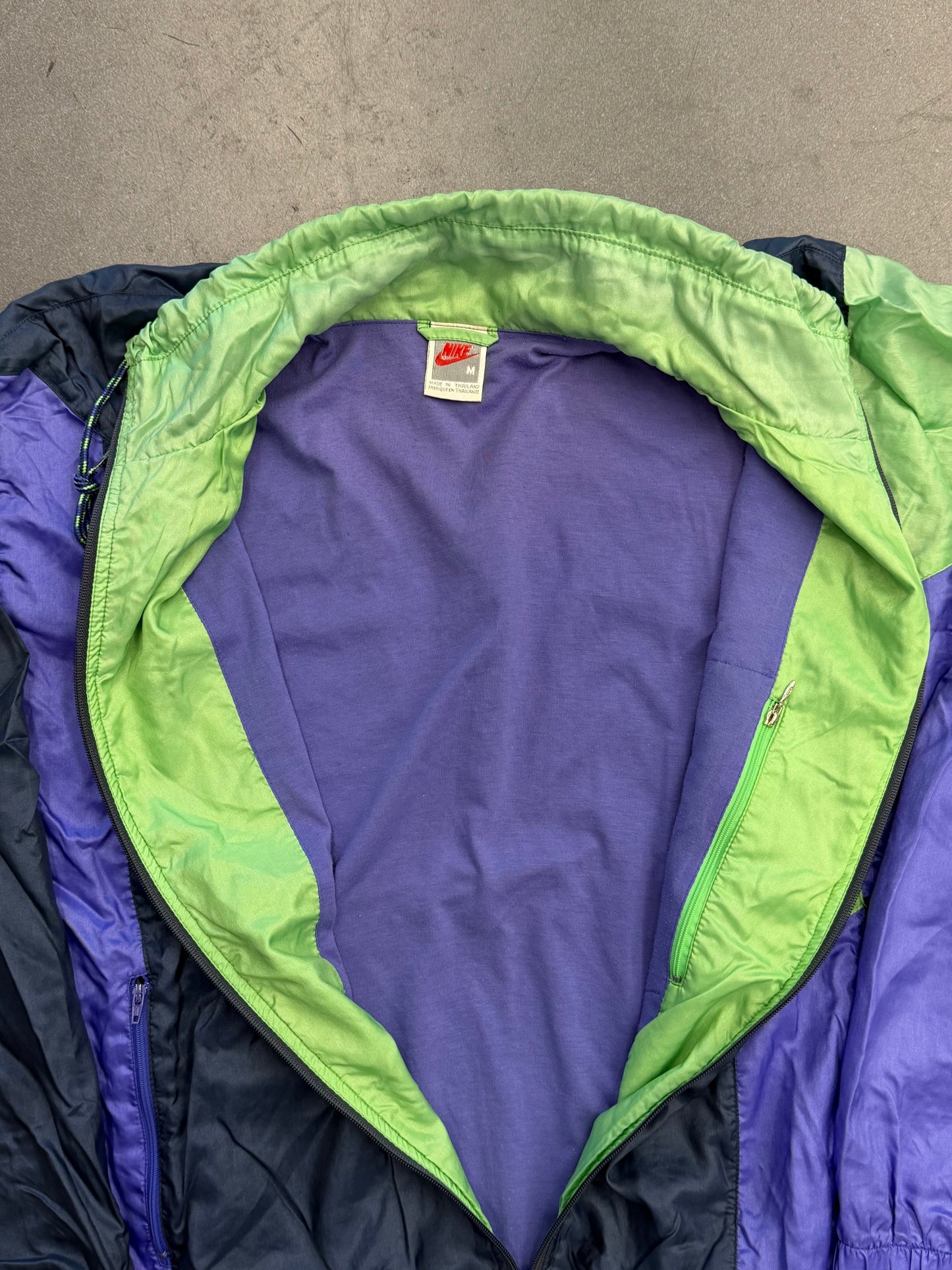 90S NIKE SPORTS FITNESS COLORBLOCK ZIP-UP WINDBREAKER