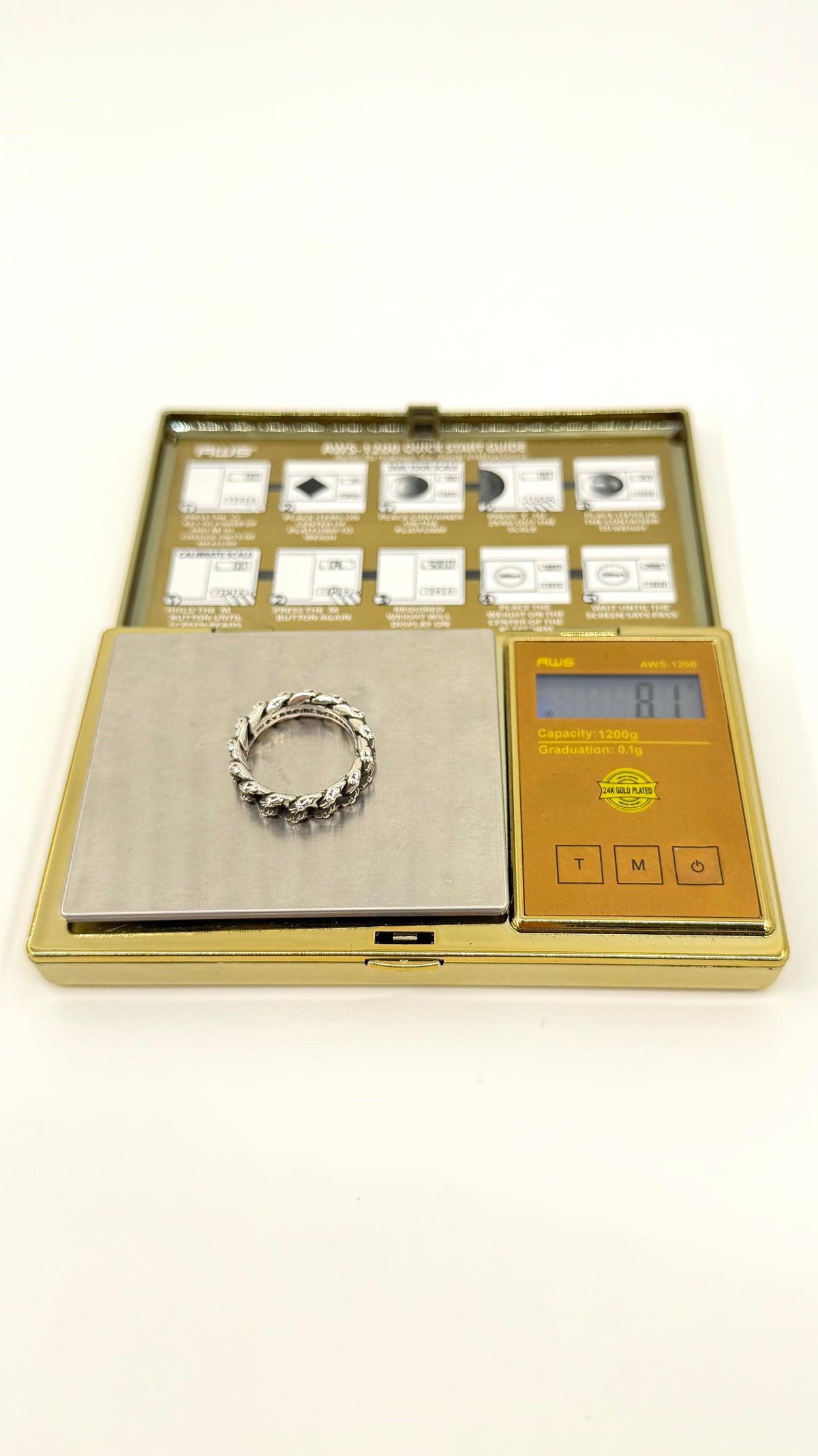 CHROME HEARTS SMALL SILVER EXTRA FANCY RING