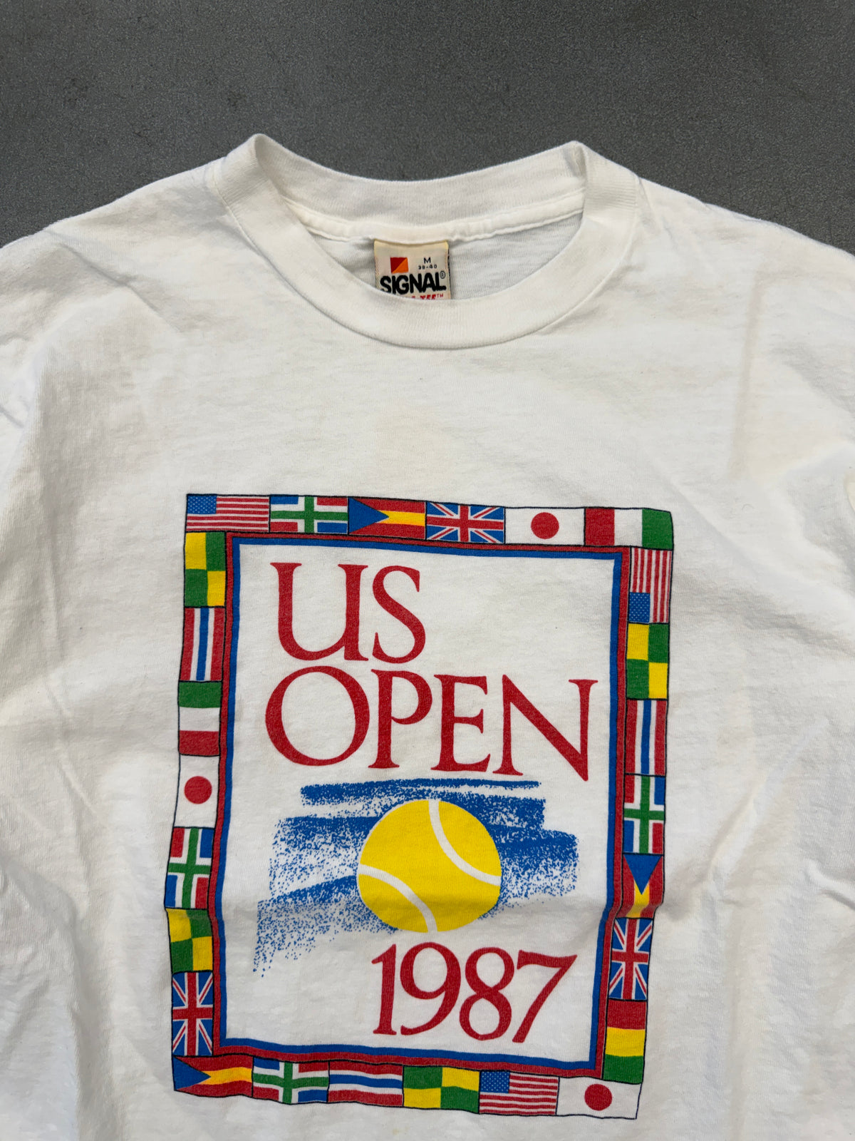 1987 US OPEN TENNIS TEE (SIGNAL TAG)