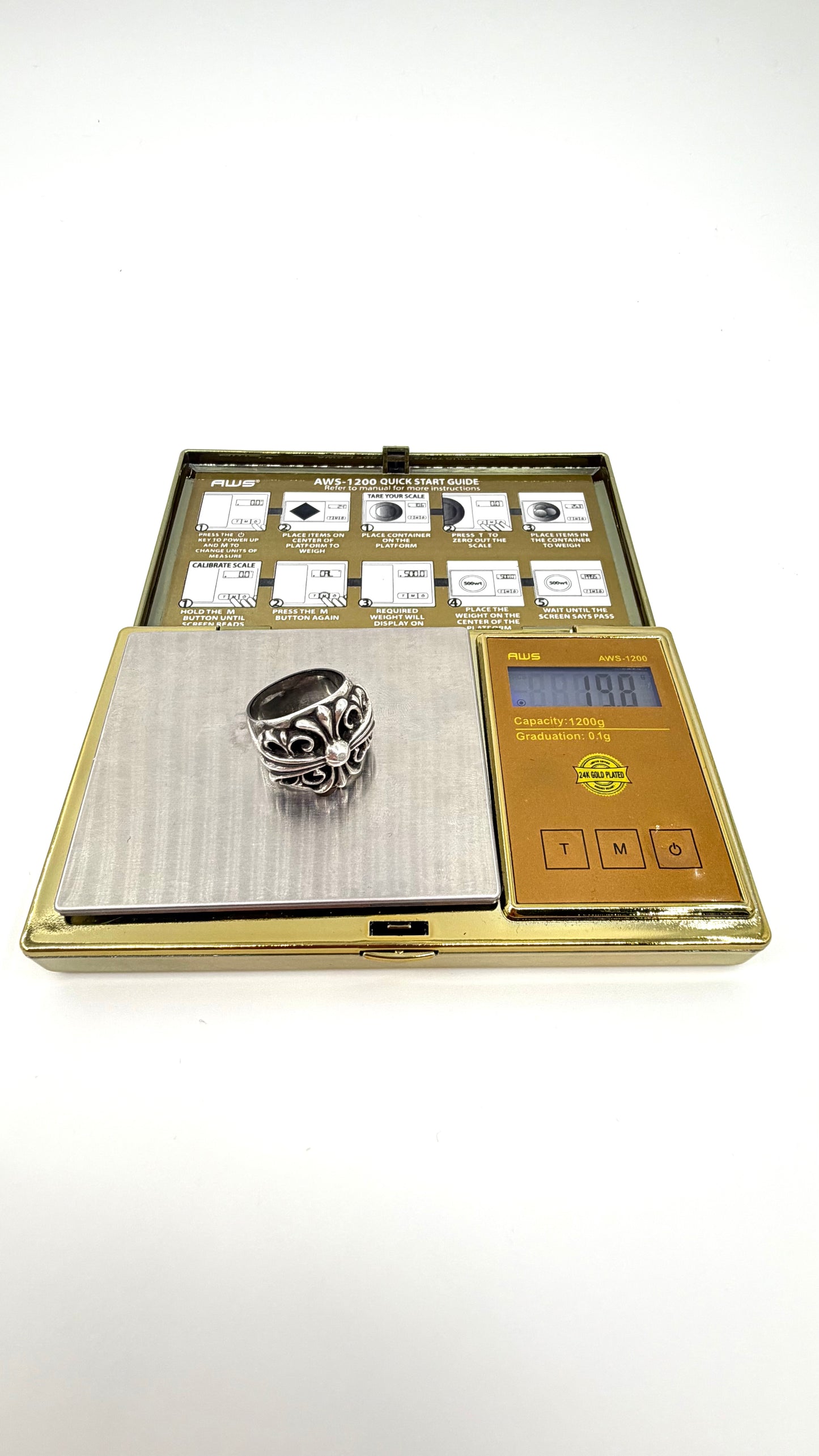 CHROME HEARTS KEEPER SILVER RING