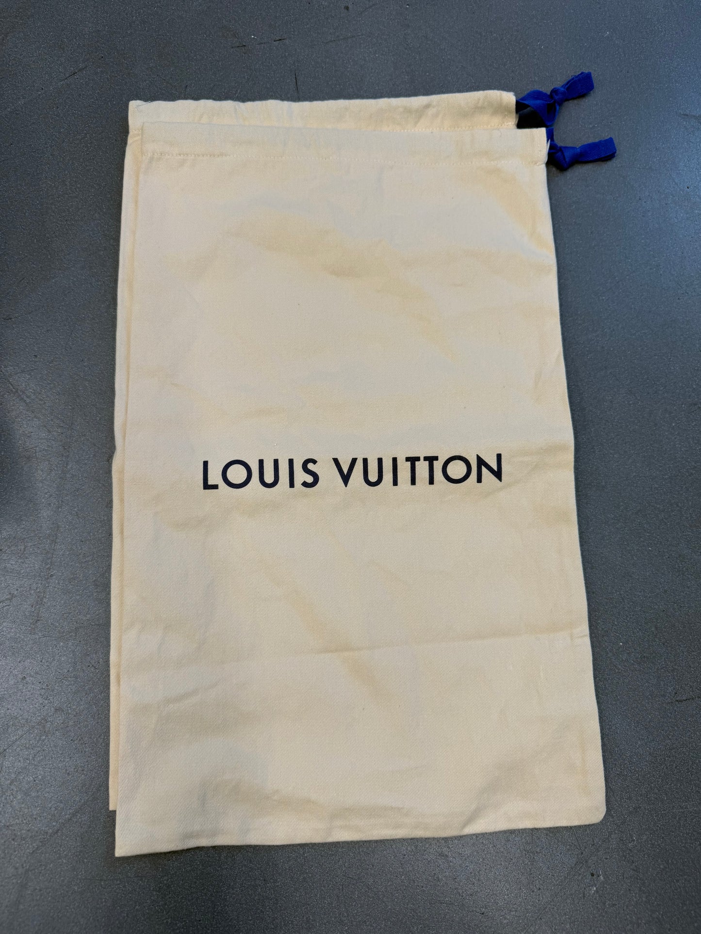 LV SIZE 6 (US 7.5-8) LOUIS VUITTON BLACK DENIM TRAINER SNEAKER (PRE-OWNED WITH BOX)