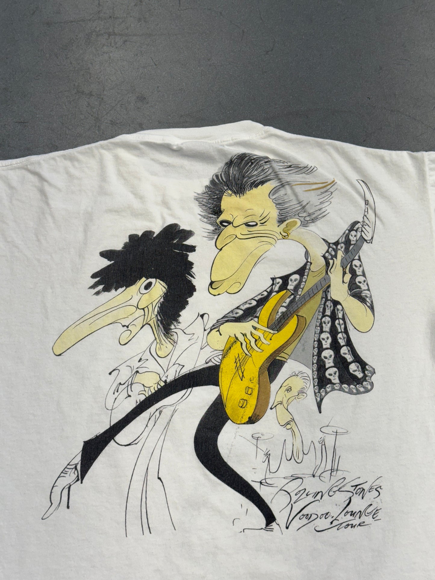 1994 ROLLING STONES VOODOO LOUNGE GERALD SCARFE TEE (BROCKUM TAG)