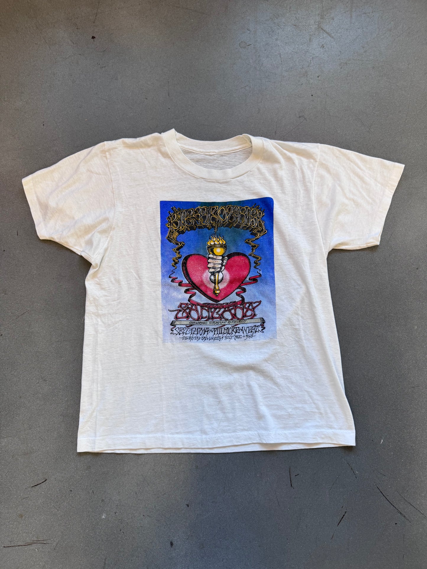 ‘70S GRATEFUL DEAD BIG BROTHER SANTANA TEE (PULLED TAG)