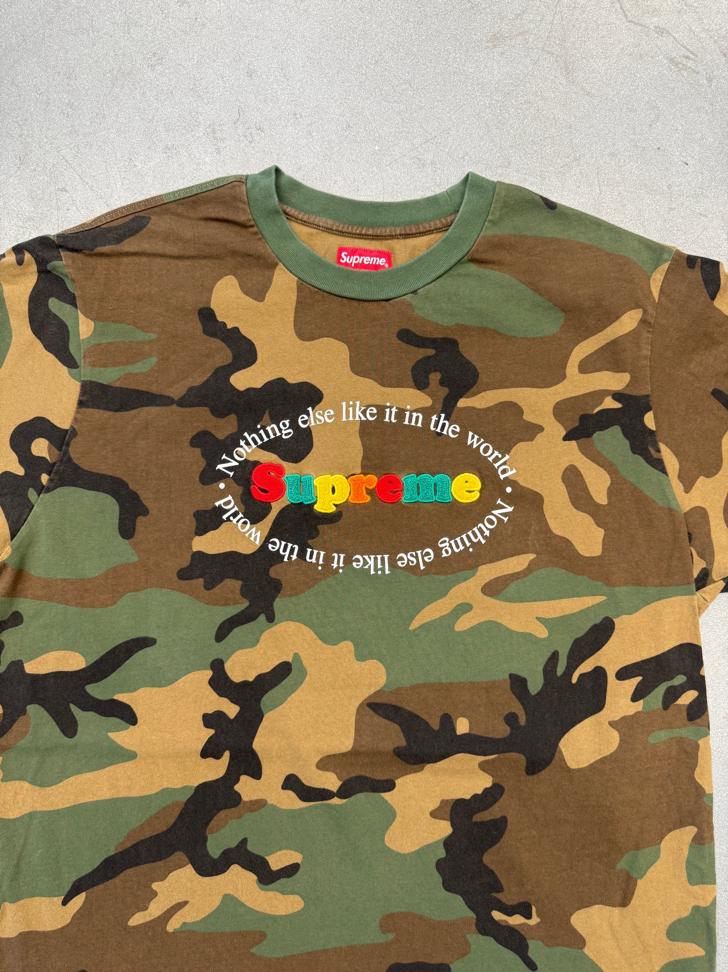 SS20 SUPREME NOTHING ELSE TEE - WOODLAND CAMO