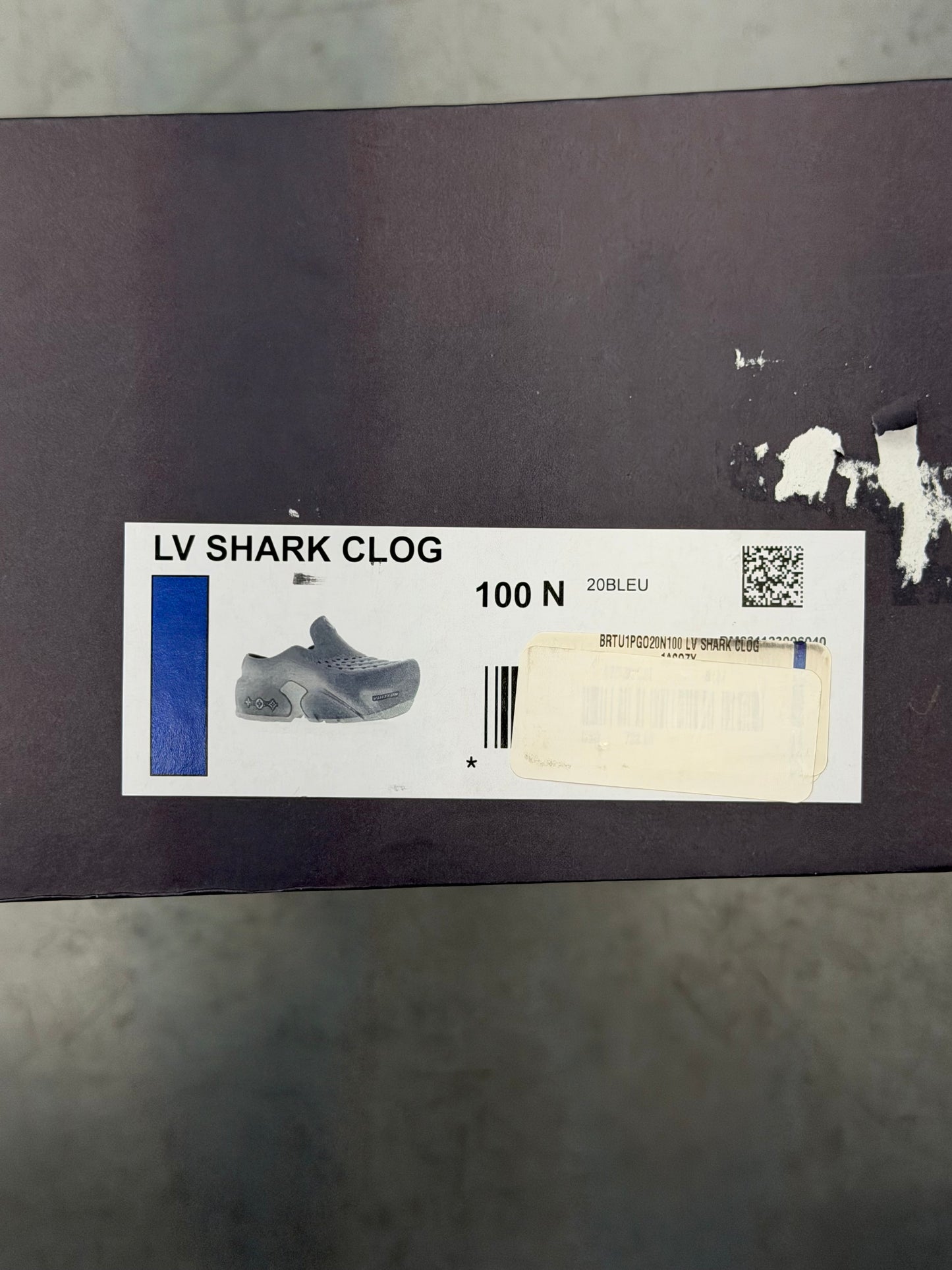 LOUIS VUITTON SHARK CLOG - LIGHT BLUE (W/ BOX)