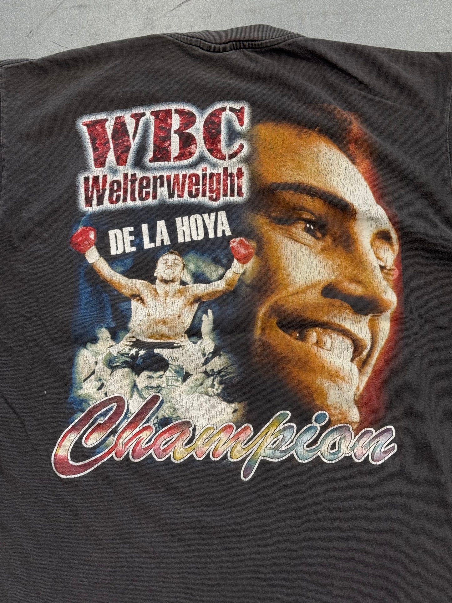 90S BOOTLEG OSCAR DE LA HOYA RAP-STYLE TEE (ALL SPORT TAG)