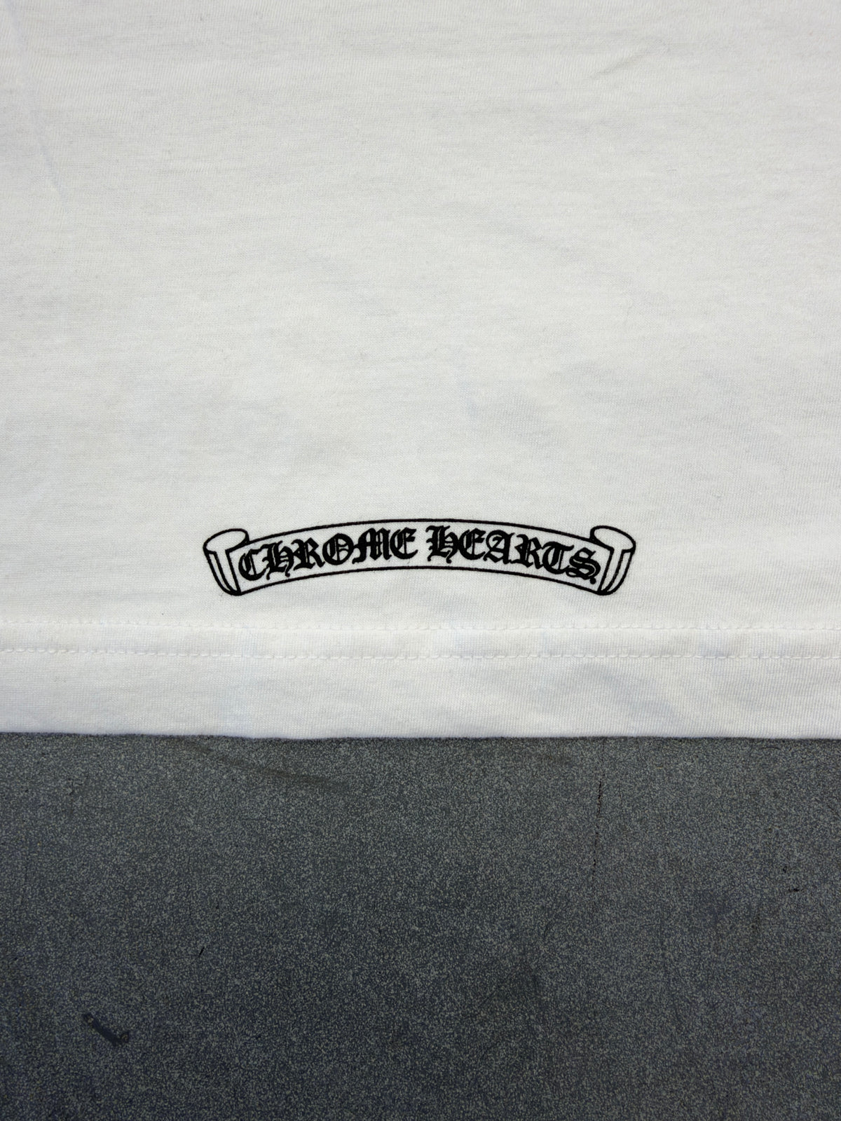 CHROME HEARTS U.S.A. POCKET TEE - WHITE/BLACK