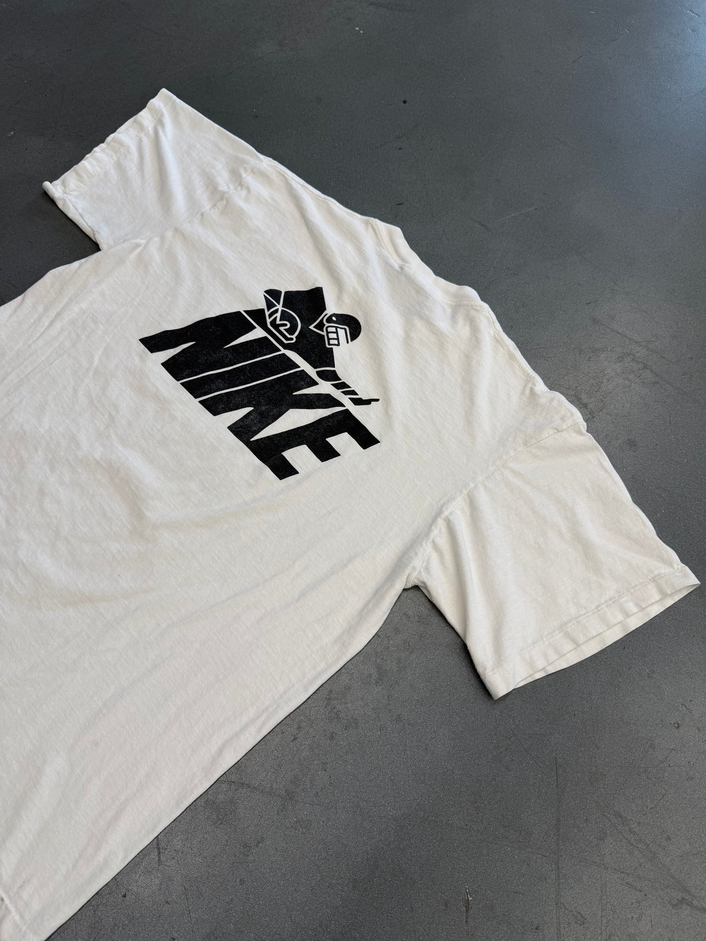 90S NIKE MIAMI HURRICANES FOOTBALL EQUIPMENT STAFF TEE (GREY NIKE TAG)