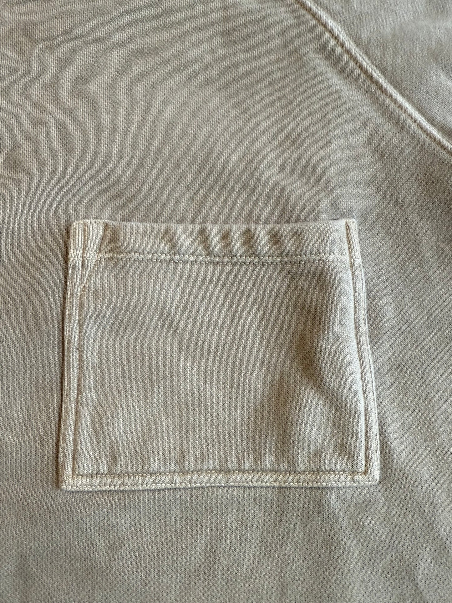 YEEZY SEASON 3 HEAVY KNIT OVERSIZED POCKET TEE - TAN (S)