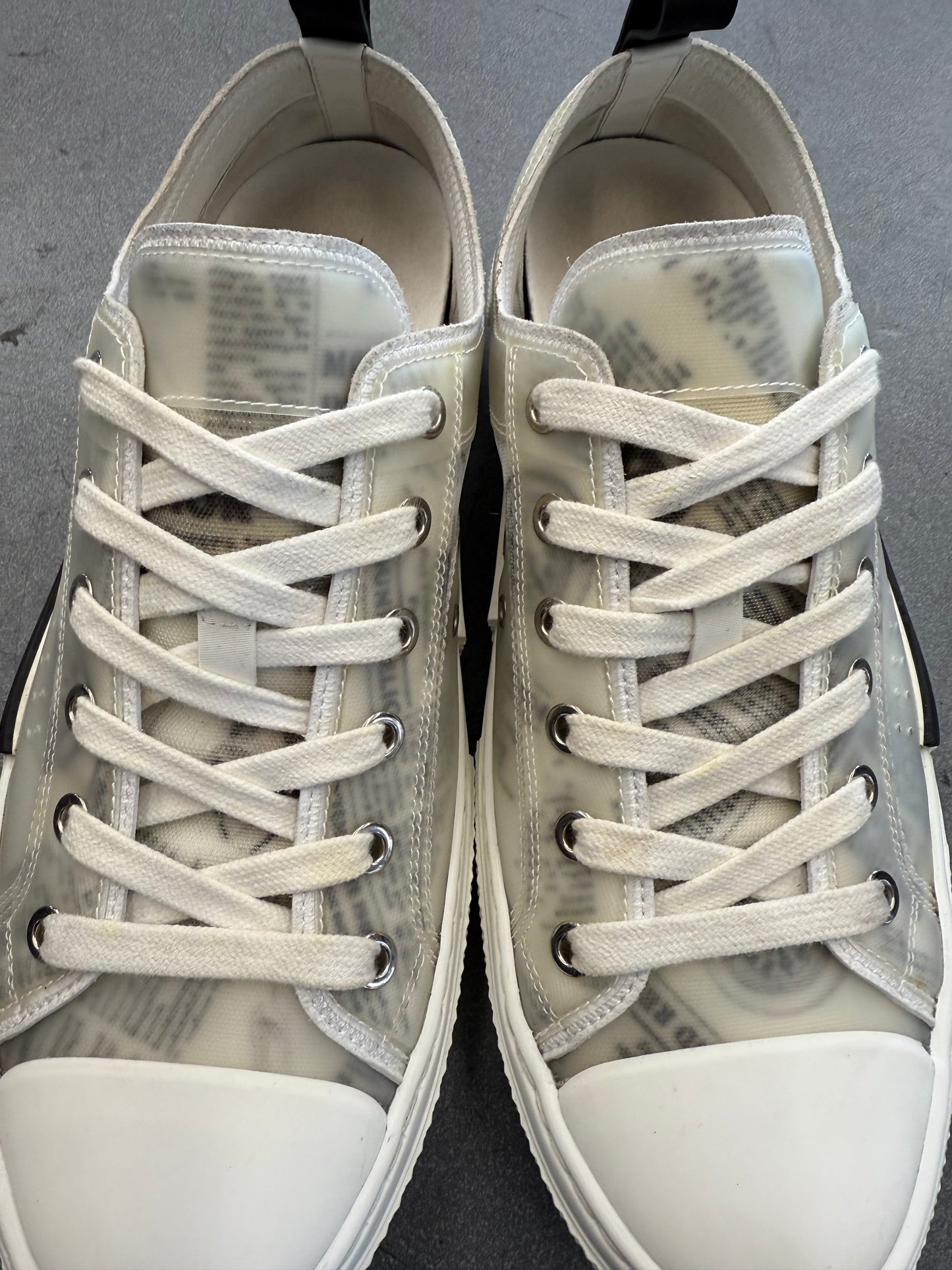 2020 SIZE 40 DIOR B23 LOW TOP DANIEL ARSHAM NEWSPAPER (PRE-OWNED REPLACEMENT BOX)
