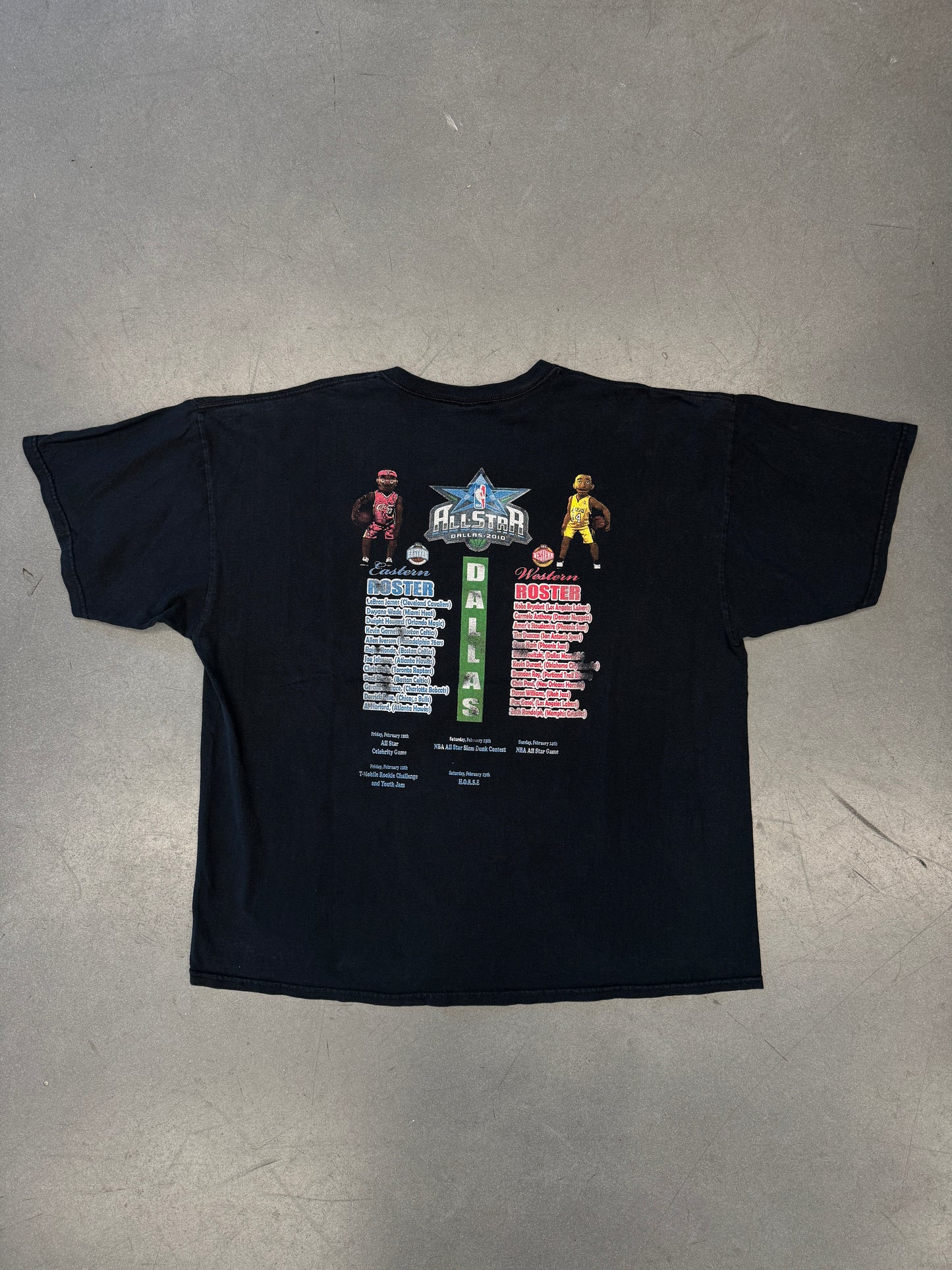 2010 NBA ALL STAR DALLAS BOOTLEG LOT TEE (GILDAN TAG)