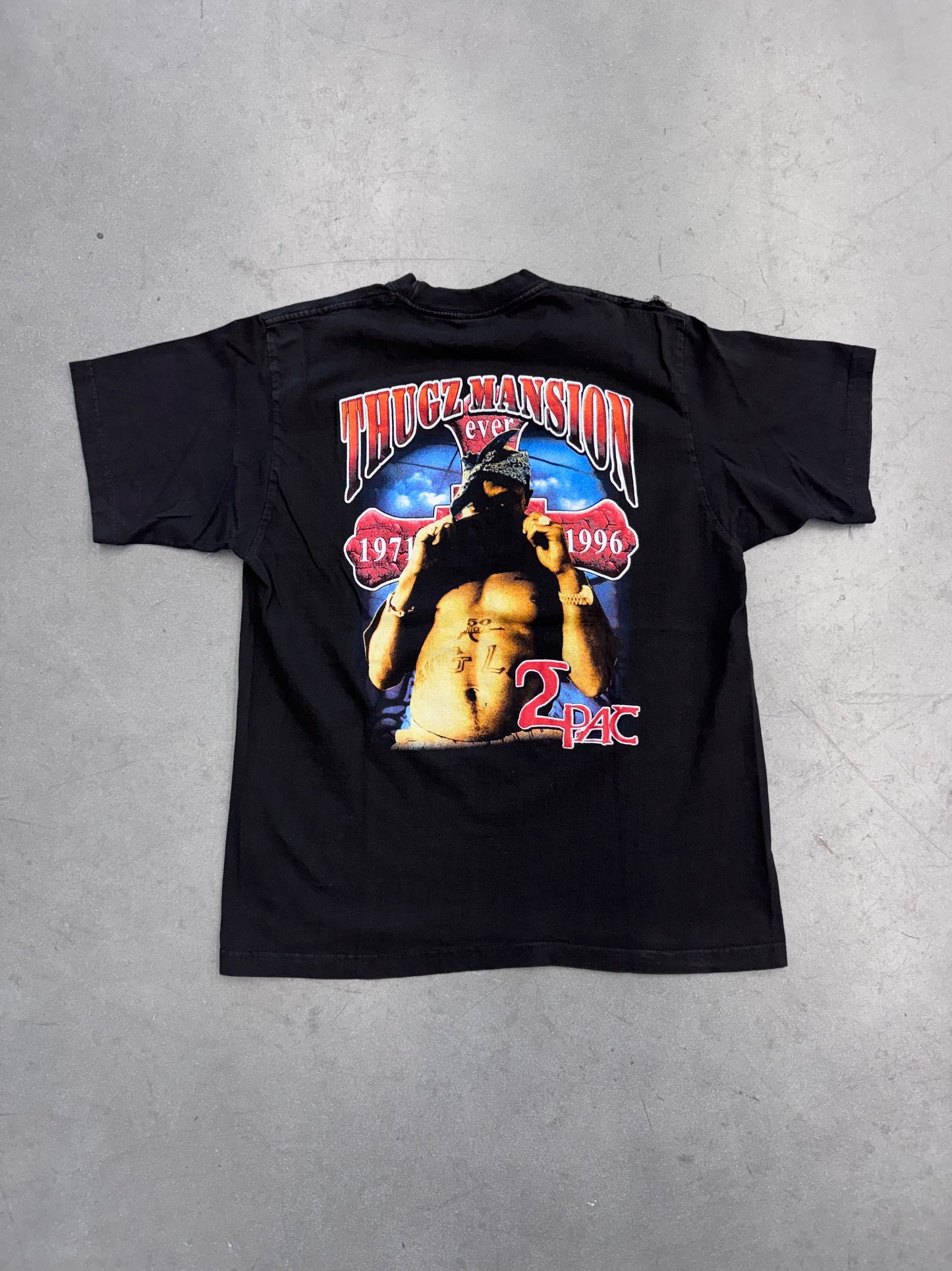 2000'S TUPAC THUGZ MANSION RAP TEE (CH GOLD SERIES TAG)