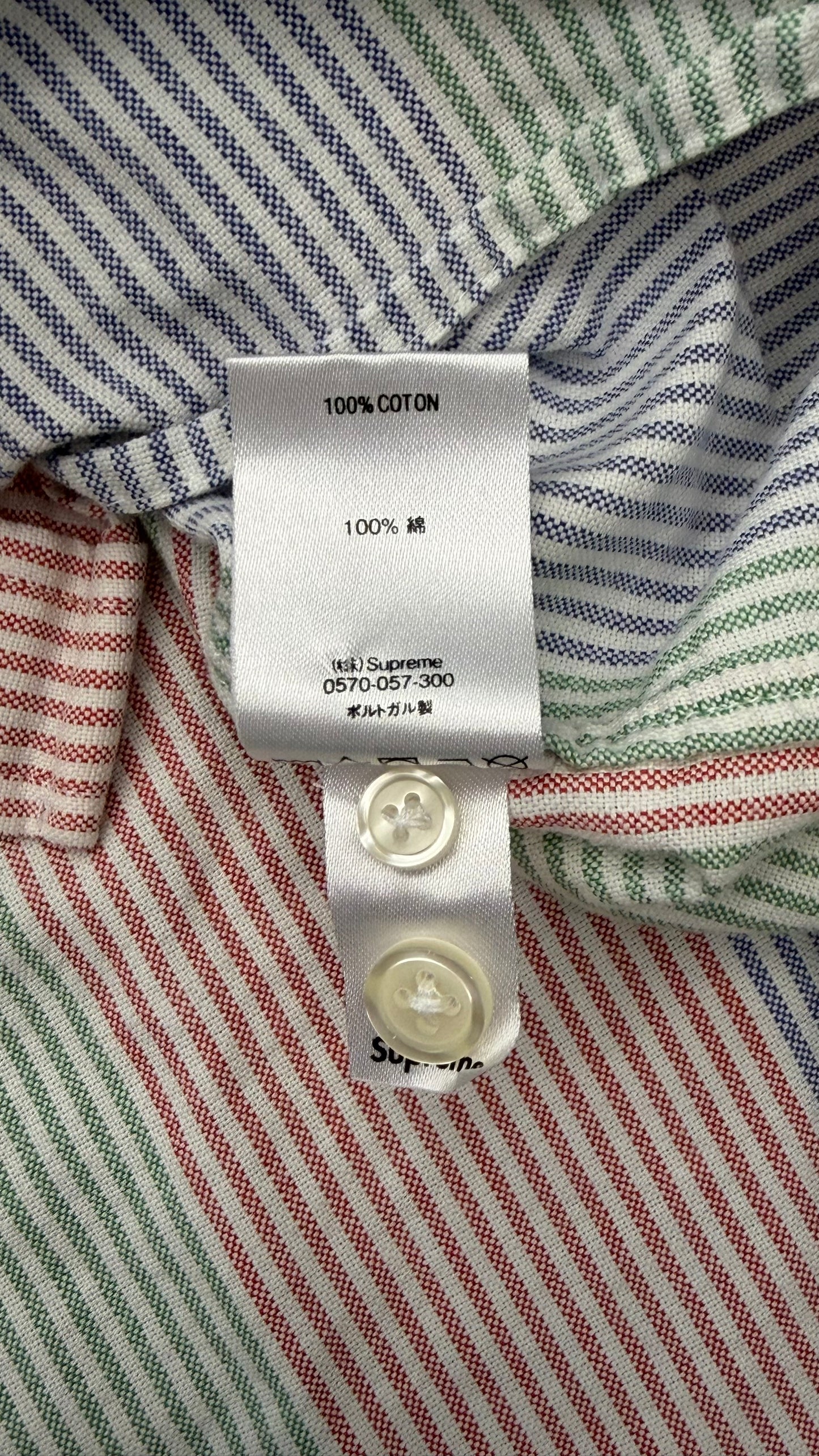 SS20 SUPREME OXFORD SHIRT - MULTI STRIPE