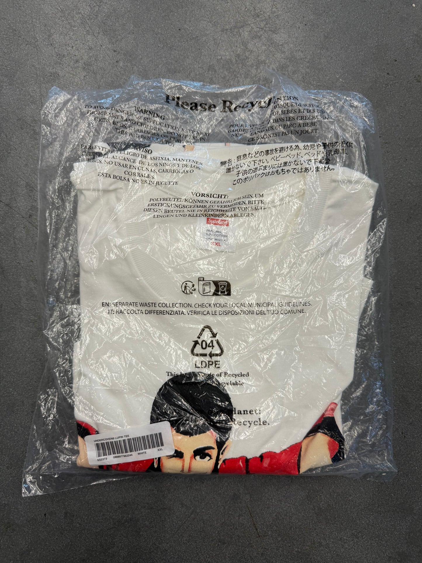 SS23 SUPREME UNDERCOVER LUPIN TEE WHITE 2XL