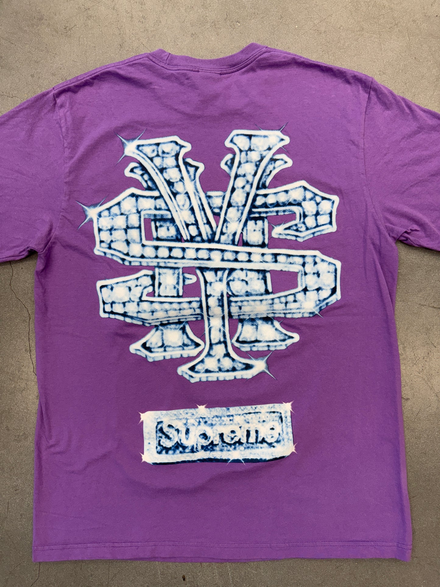 FW25 SUPREME SNOWMAN TEE - PURPLE