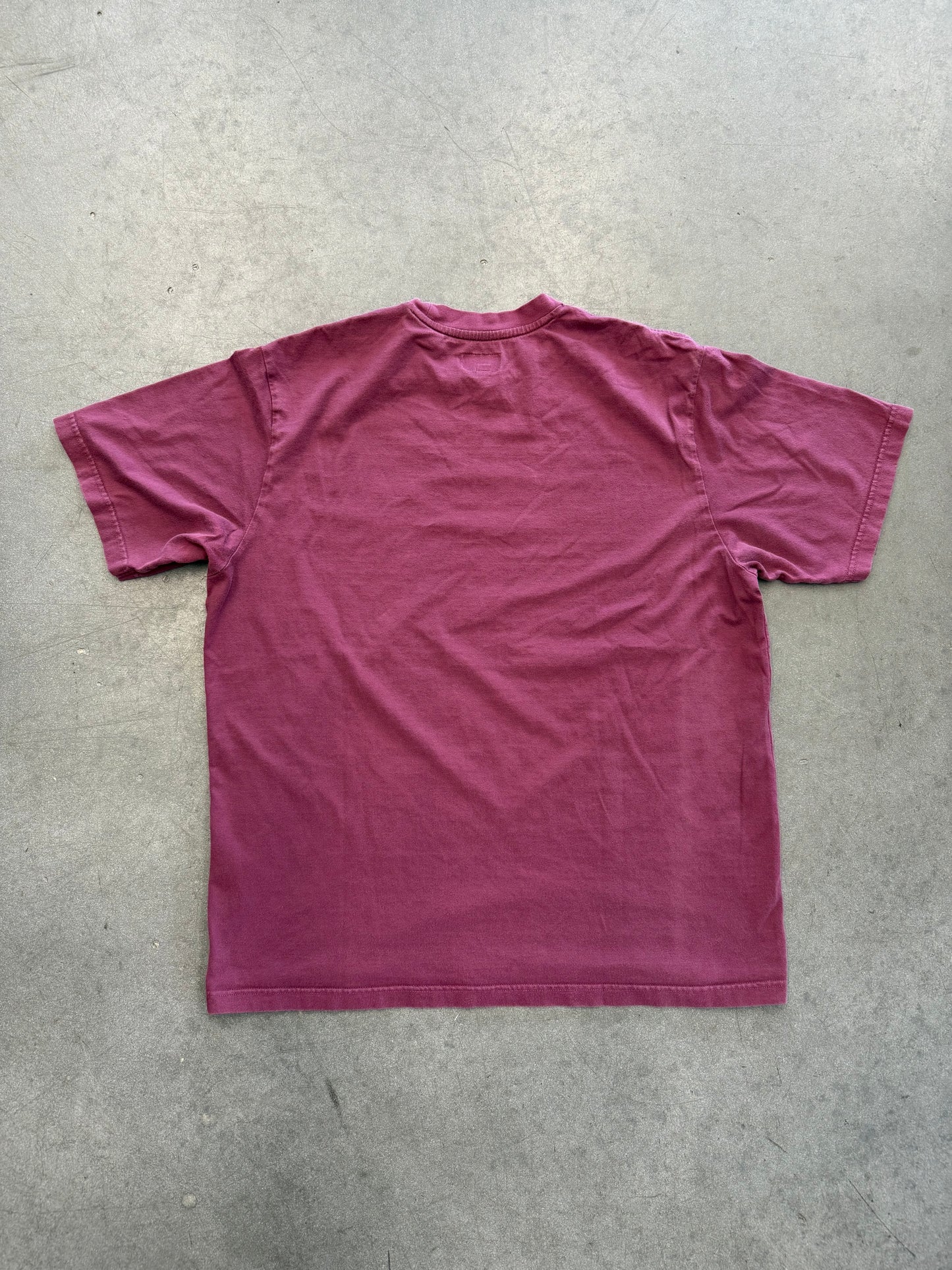 SUPREME SMALL BOX TEE - BURGUNDY