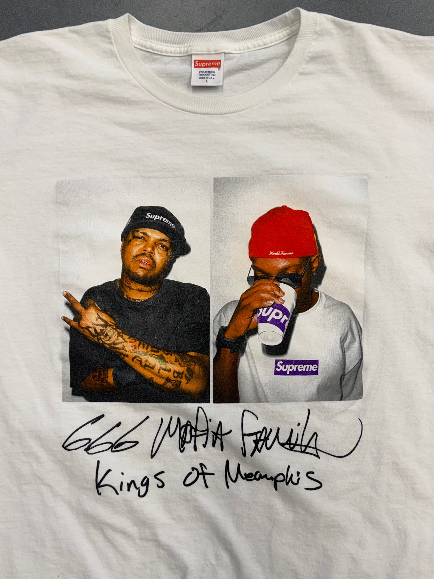 FW12 SUPREME THREE SIX MAFIA TEE