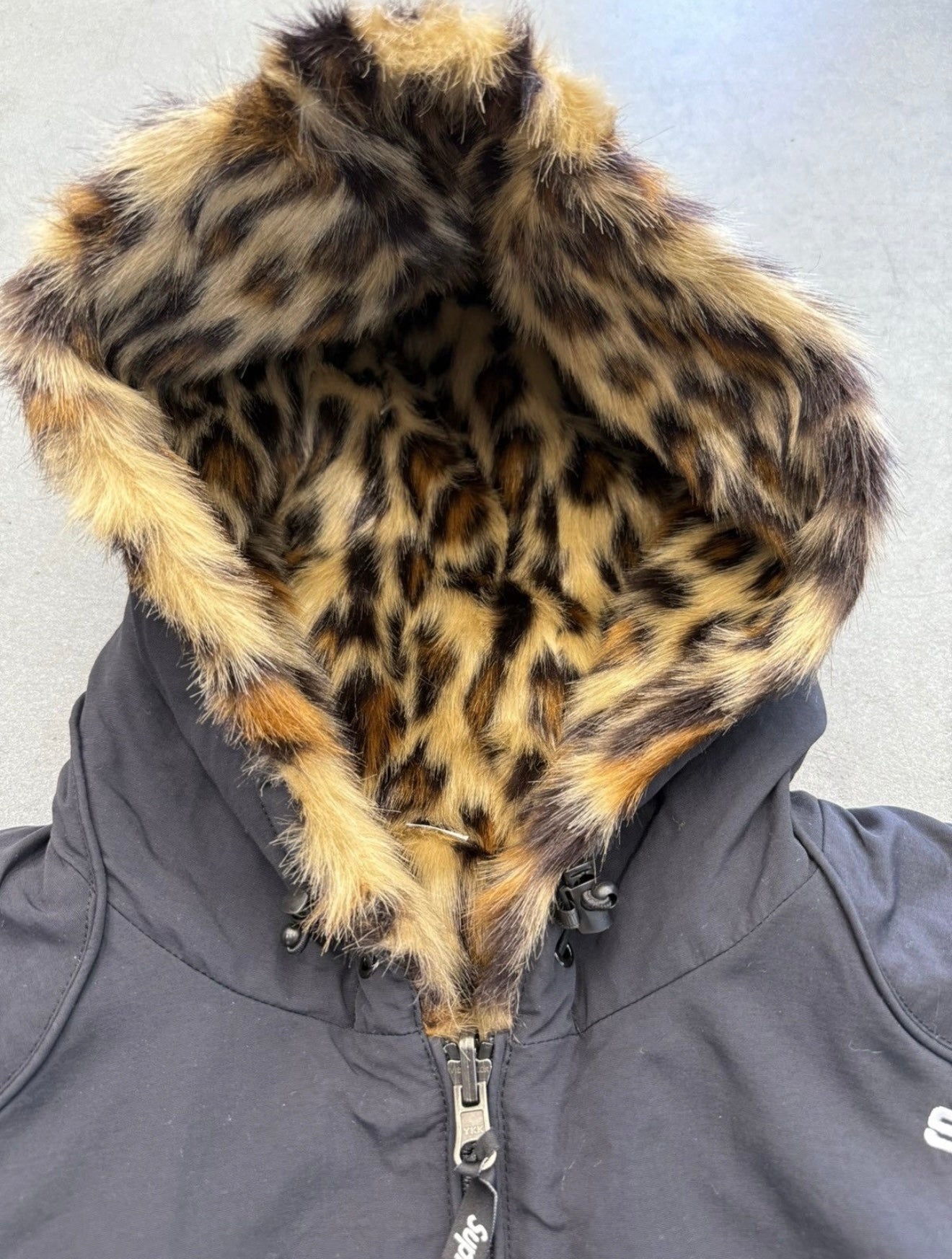 SS25 SUPREME FAUX FUR REVERSIBLE HOODED TRACK JACKET - NWT