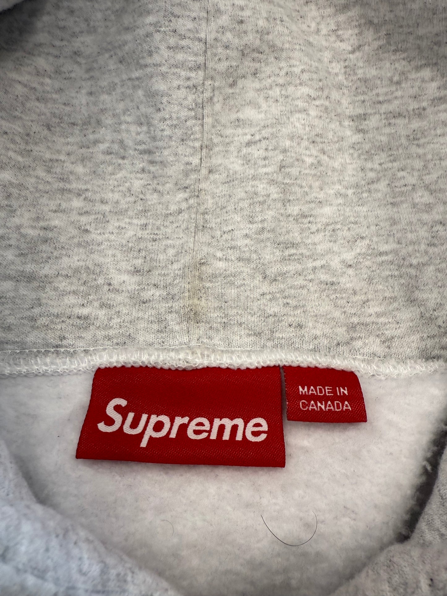 SS25 SUPREME BLACKLETTER HOODED SWEATSHIRT - ASH GREY