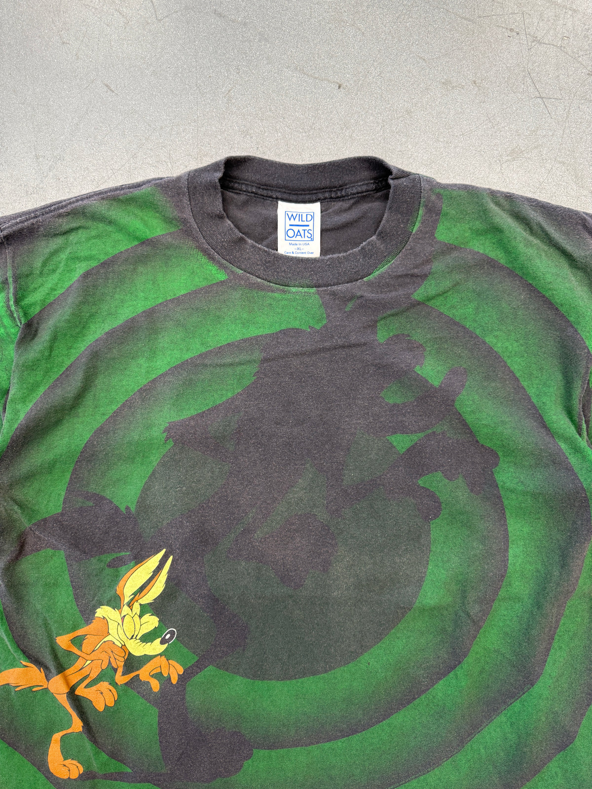 90'S WILE E. COYOTE SHADOW TEE (WILD OATS TAG)