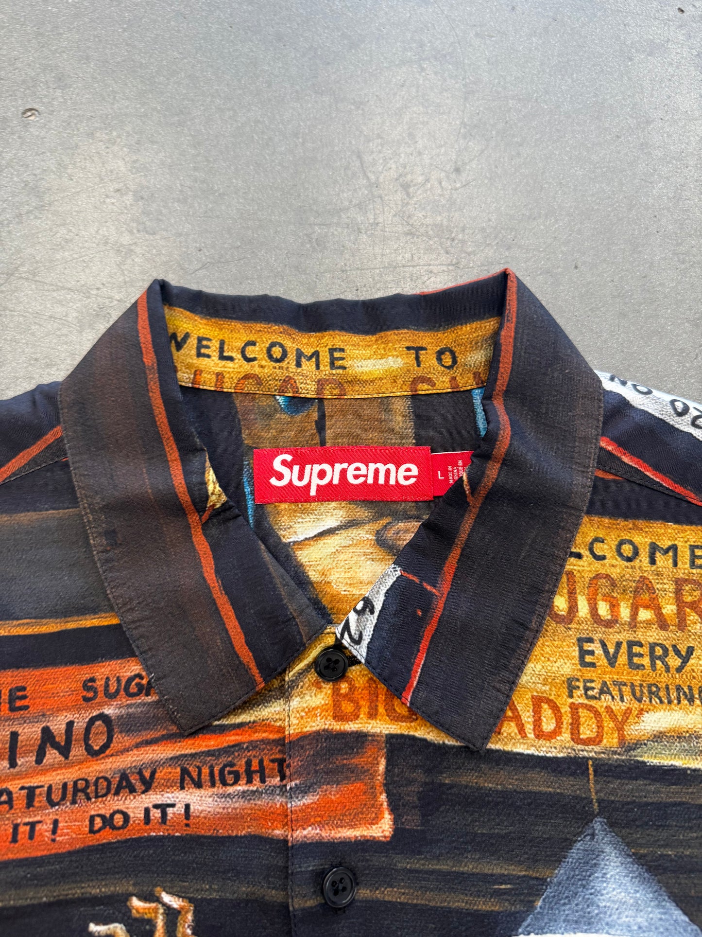 SS25 SUPREME ERNIE BARNES SS BUTTON UP SHIRT LARGE (NWT)