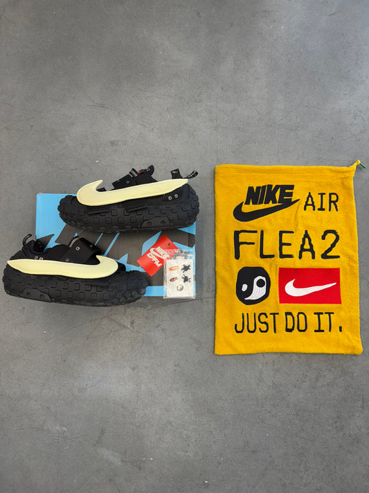 SIZE 9.5 NIKE CPFM CACTUS PLANT FLEA MARKET AIR FLEA 2 BLACK (2023) (PRE-OWNED WITH BOX)