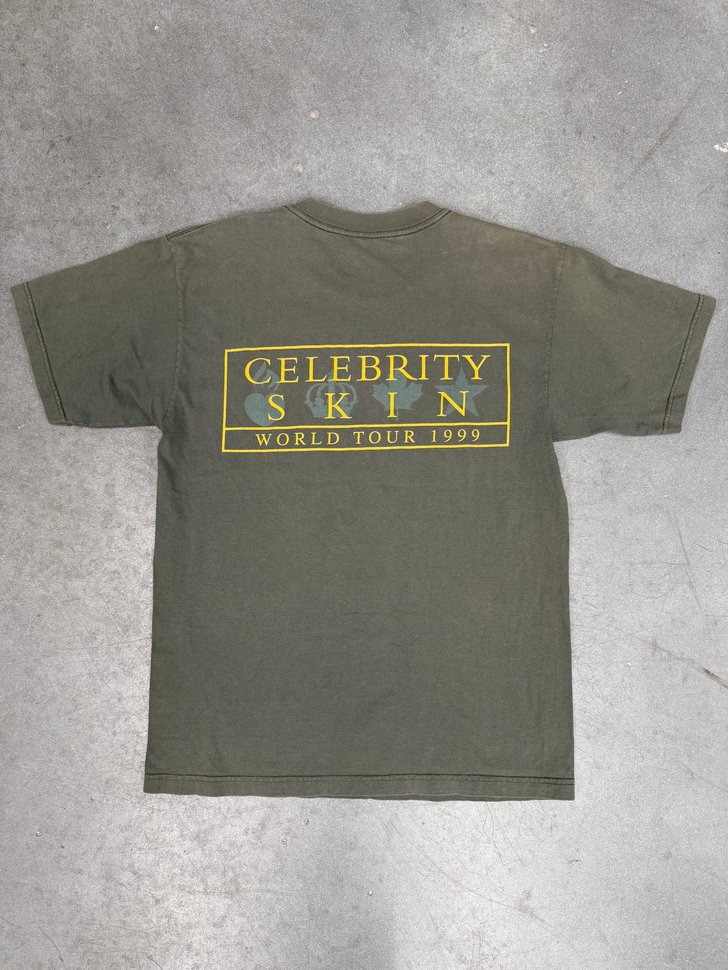 1999 HOLE CELEBRITY SKIN WORLD TOUR TEE (GIANT TAG)
