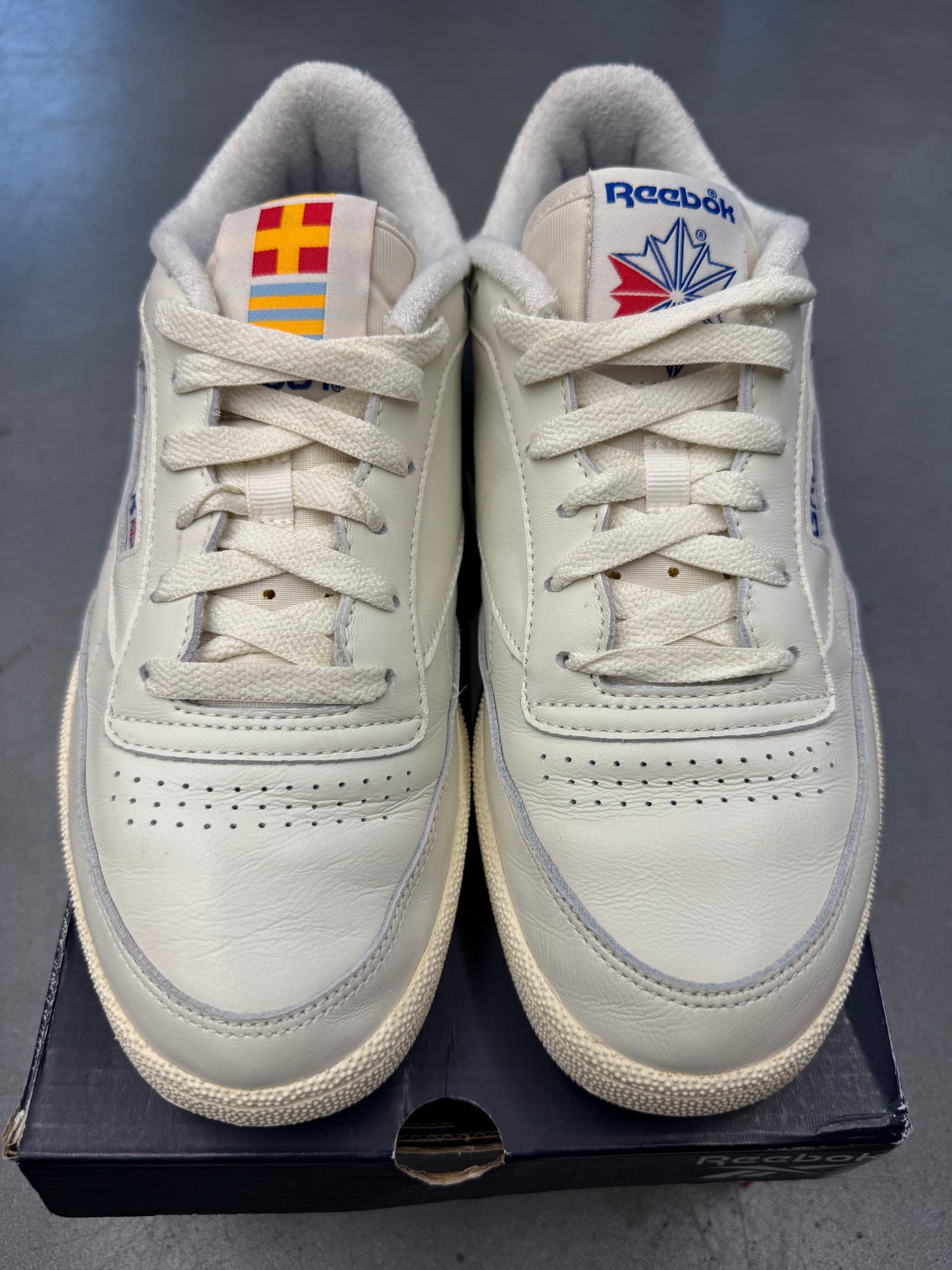 SIZE 9 REEBOK CLUB C 85 DAVID GRUTMAN PROMO SAMPLE (WITH BOX)