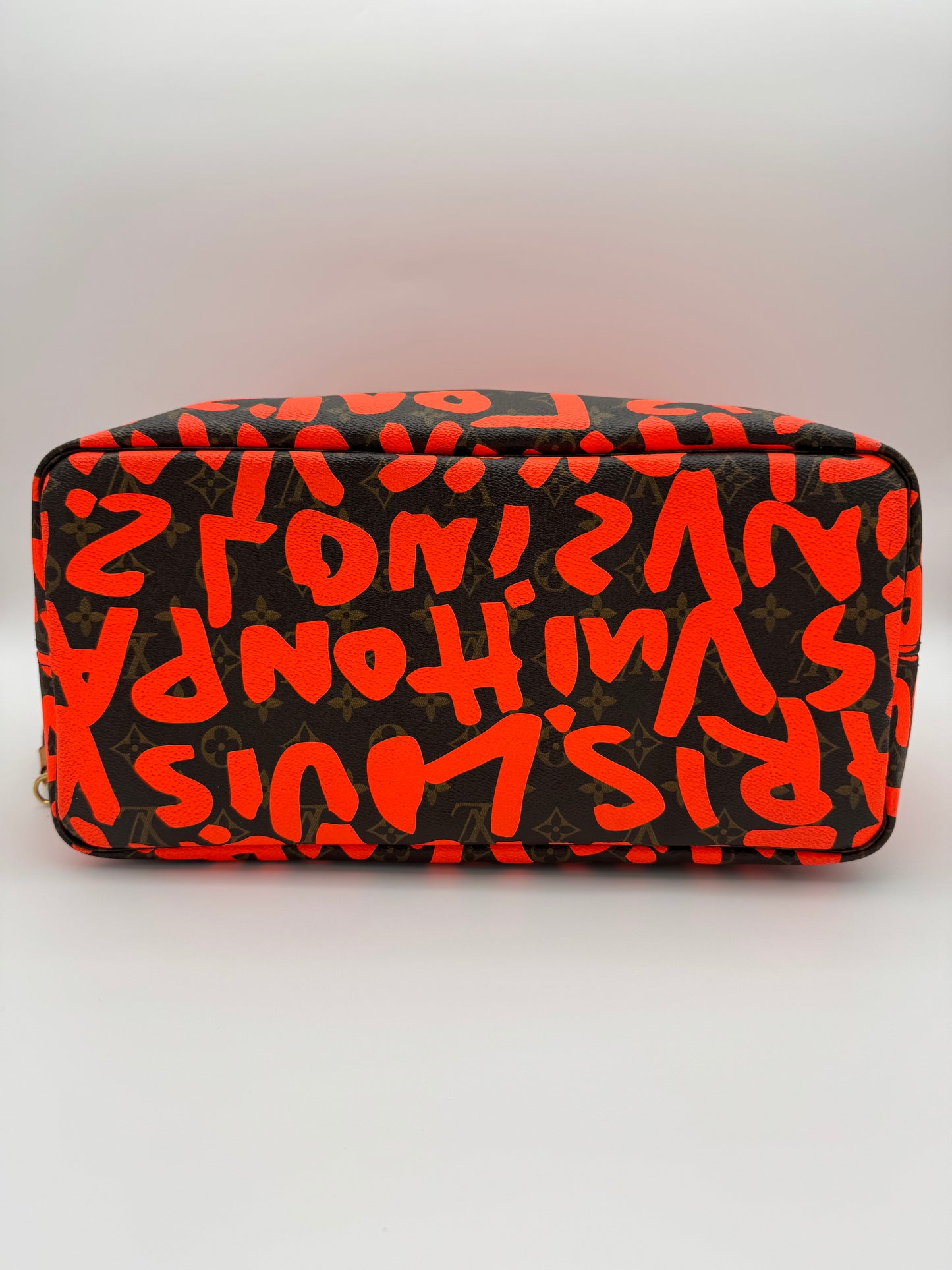 2009 LOUIS VUITTON NEVERFULL GM TOTE BAG GRAFFITI MONOGRAM BY STEVEN SPOUSE